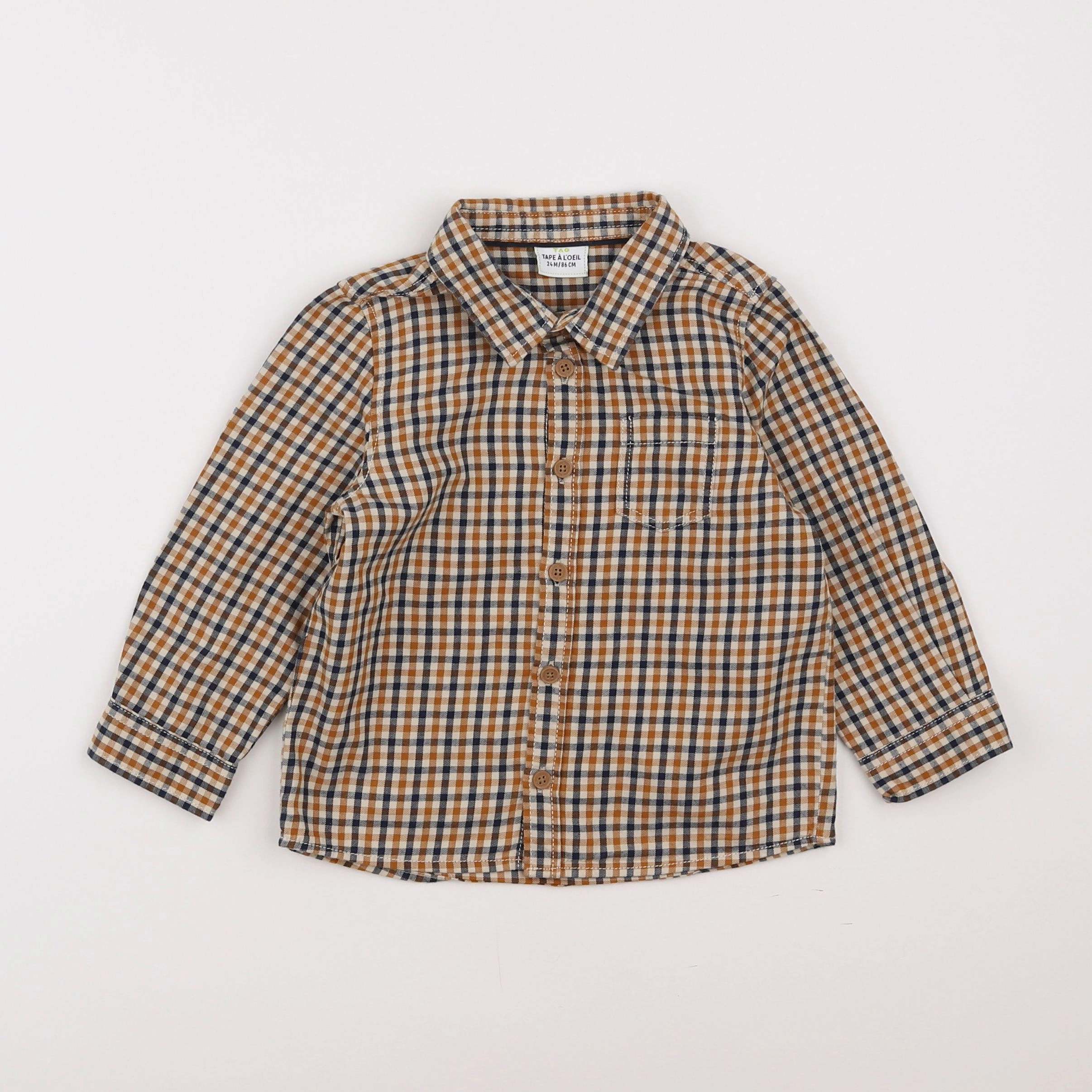 Tape à l'oeil - chemise marron - 2 ans