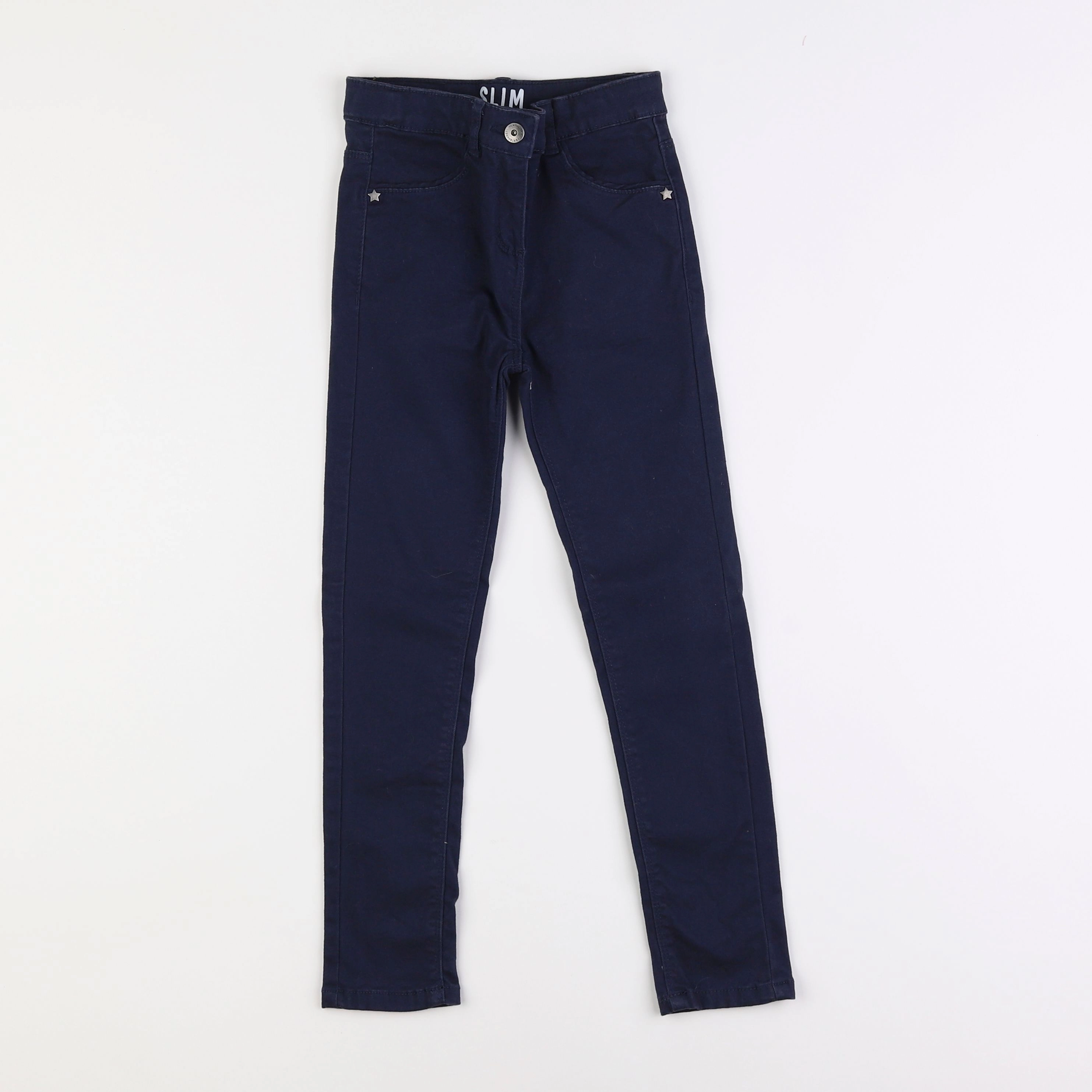 Vertbaudet - pantalon bleu - 7 ans