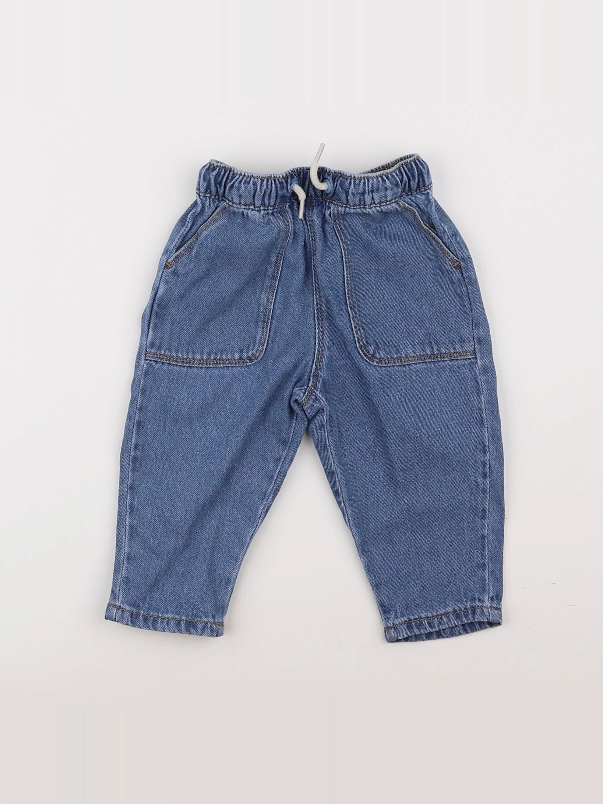 Vertbaudet - pantalon bleu - 6 mois