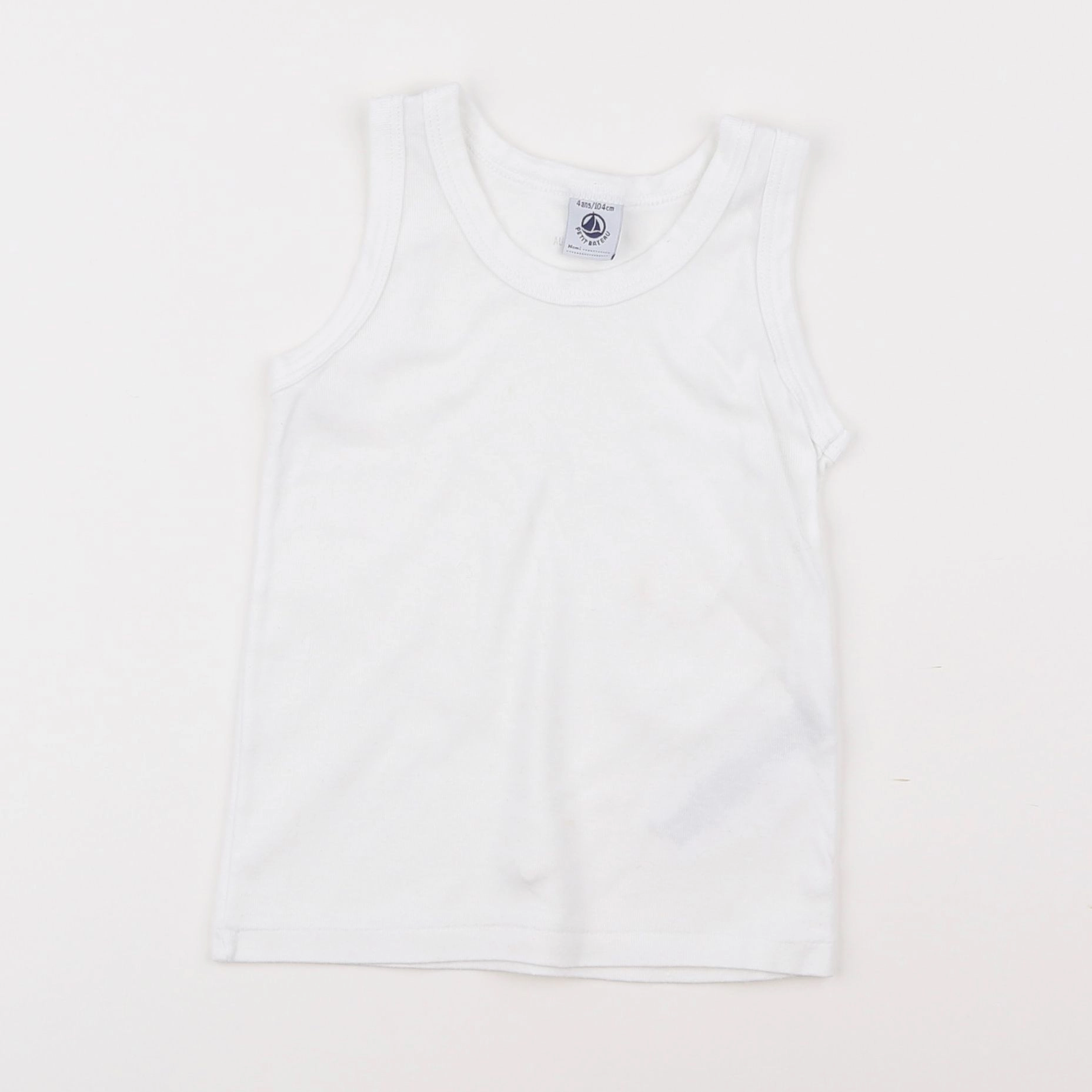 Petit Bateau - maillot de corps blanc - 4 ans