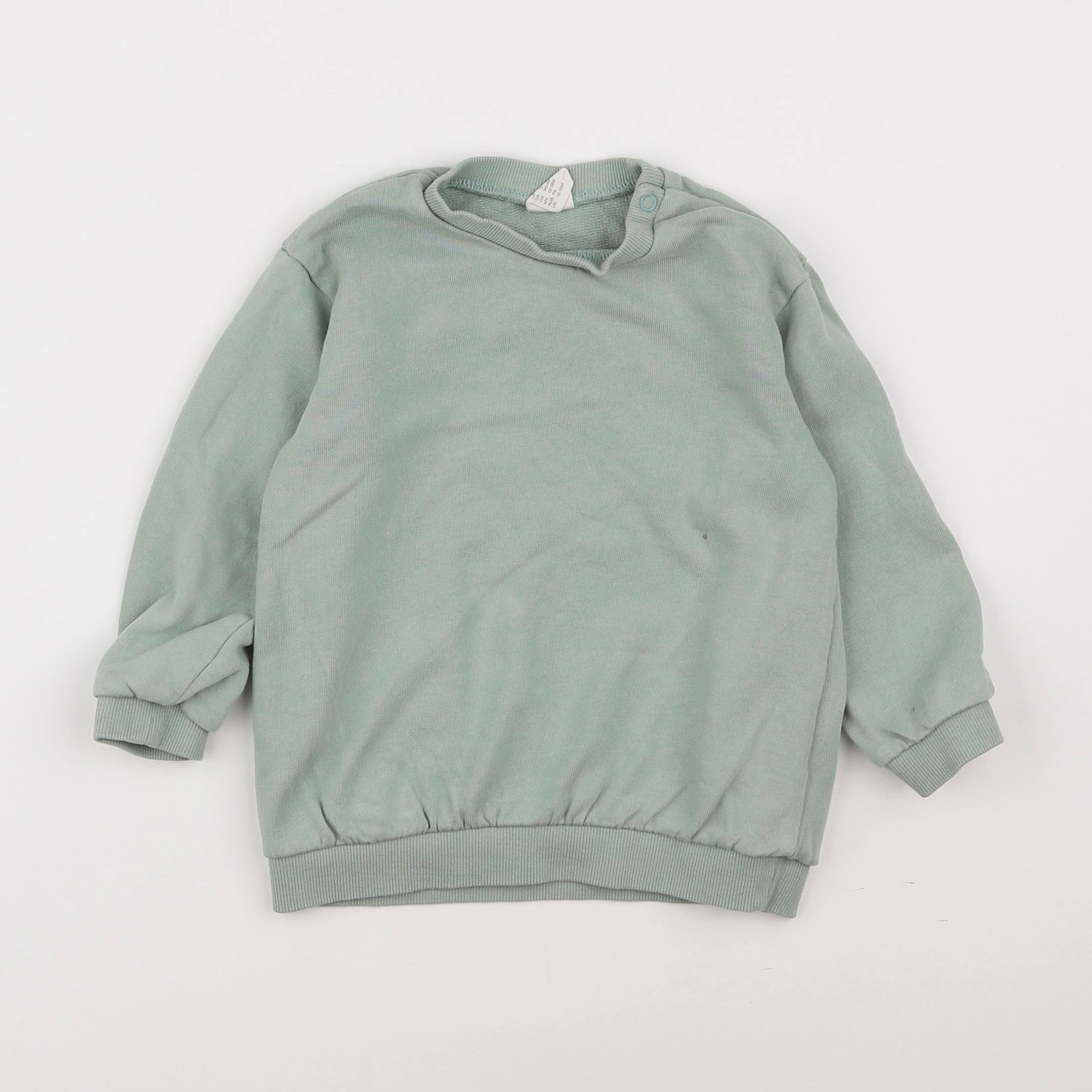 H&M - sweat vert - 12/18 mois