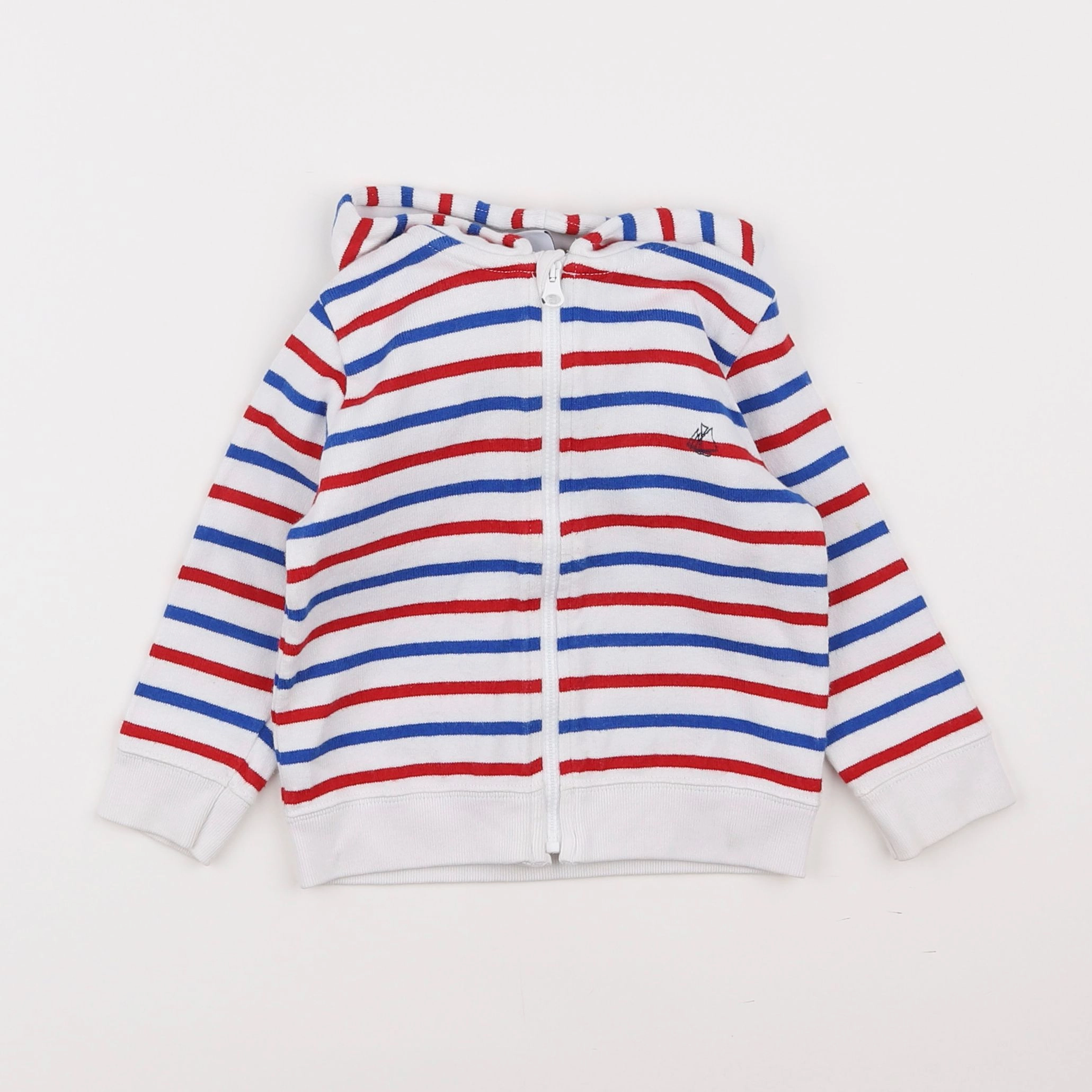 Petit Bateau - sweat multicolore - 18 mois