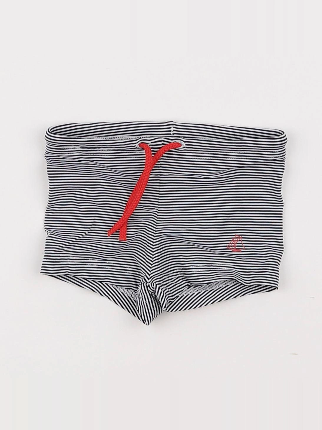 Petit Bateau - maillot de bain blanc, bleu - 18 mois