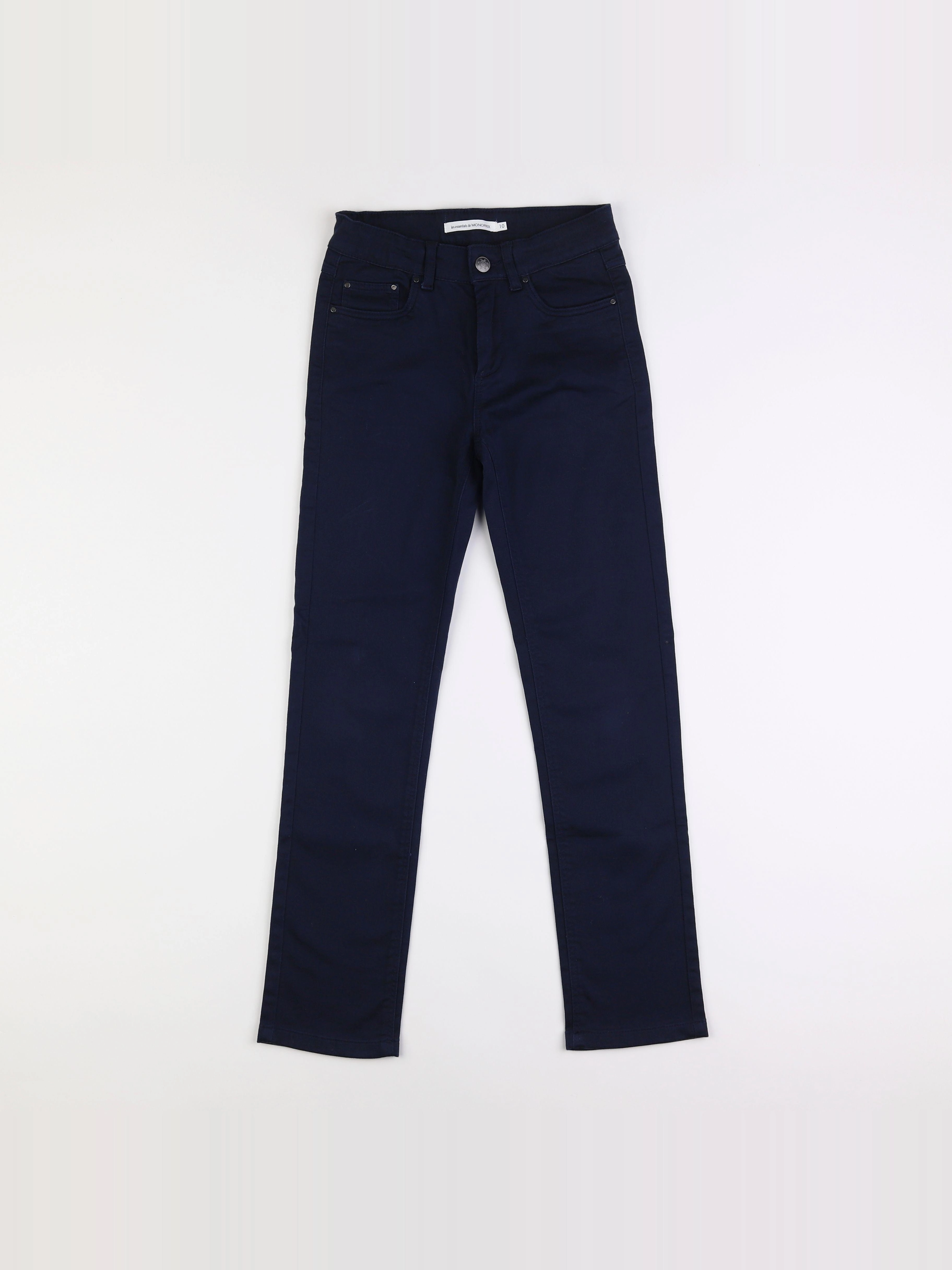 Monoprix - pantalon bleu - 10 ans