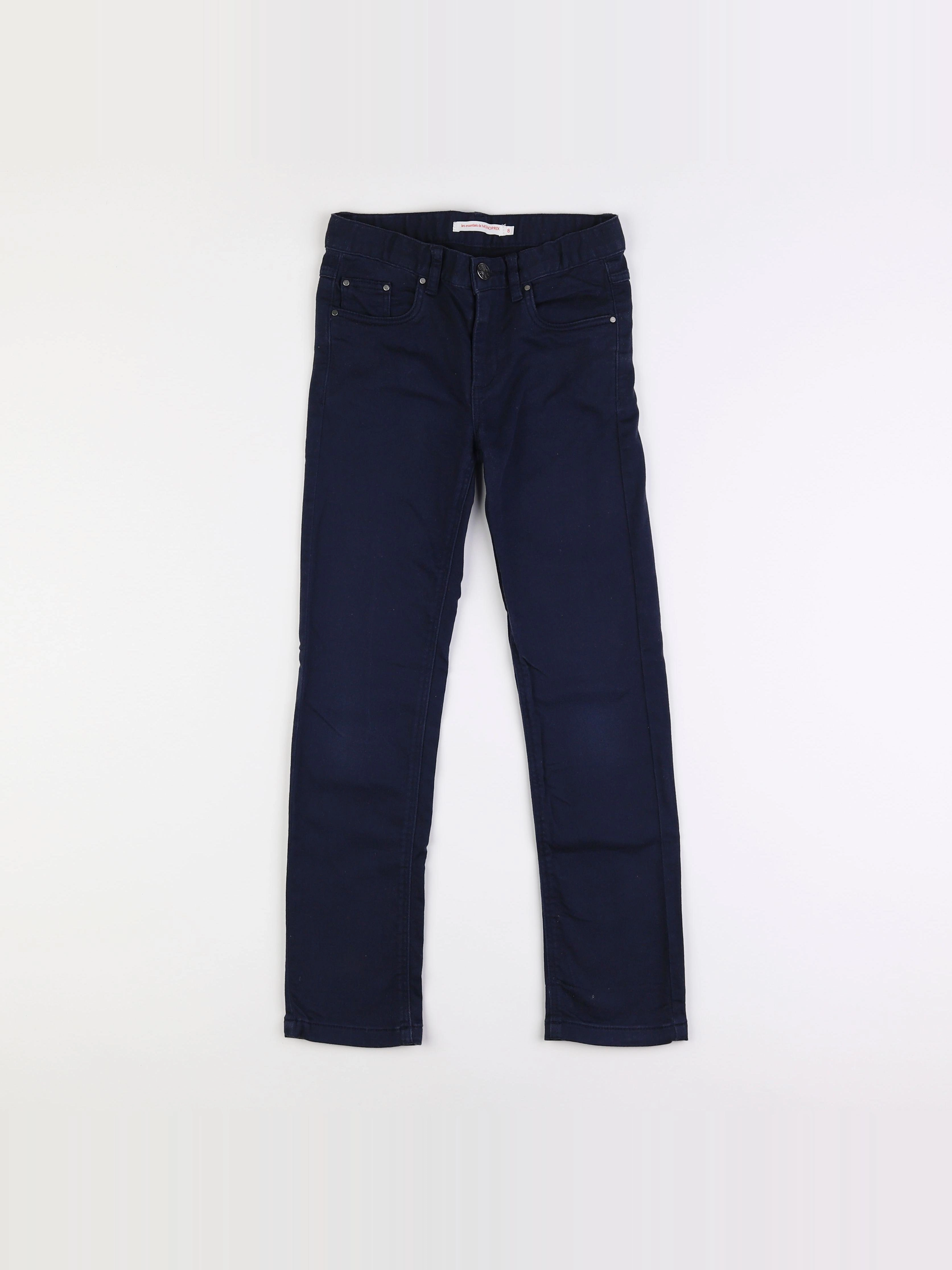 Monoprix - pantalon bleu - 8 ans