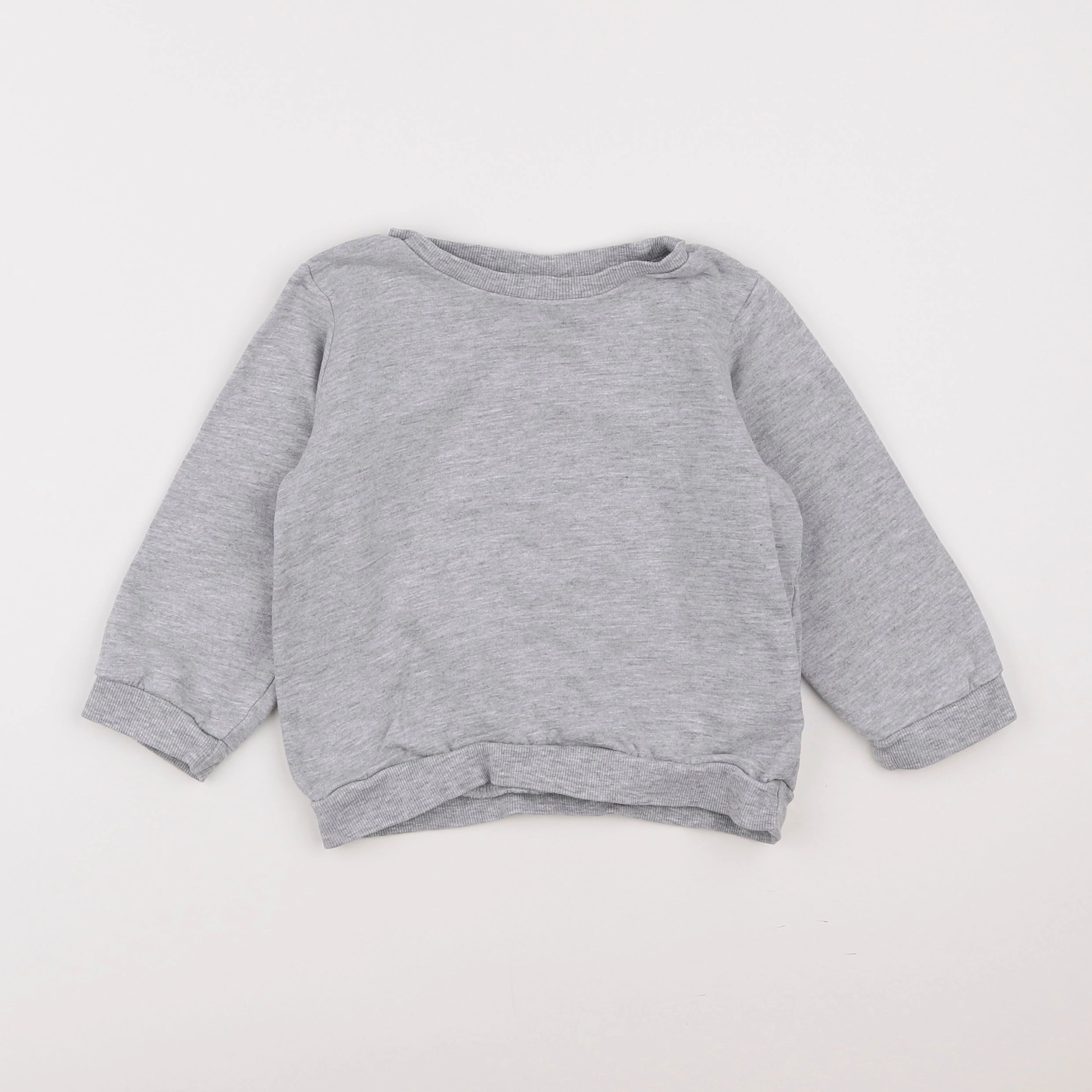 H&M - sweat gris - 2/3 ans