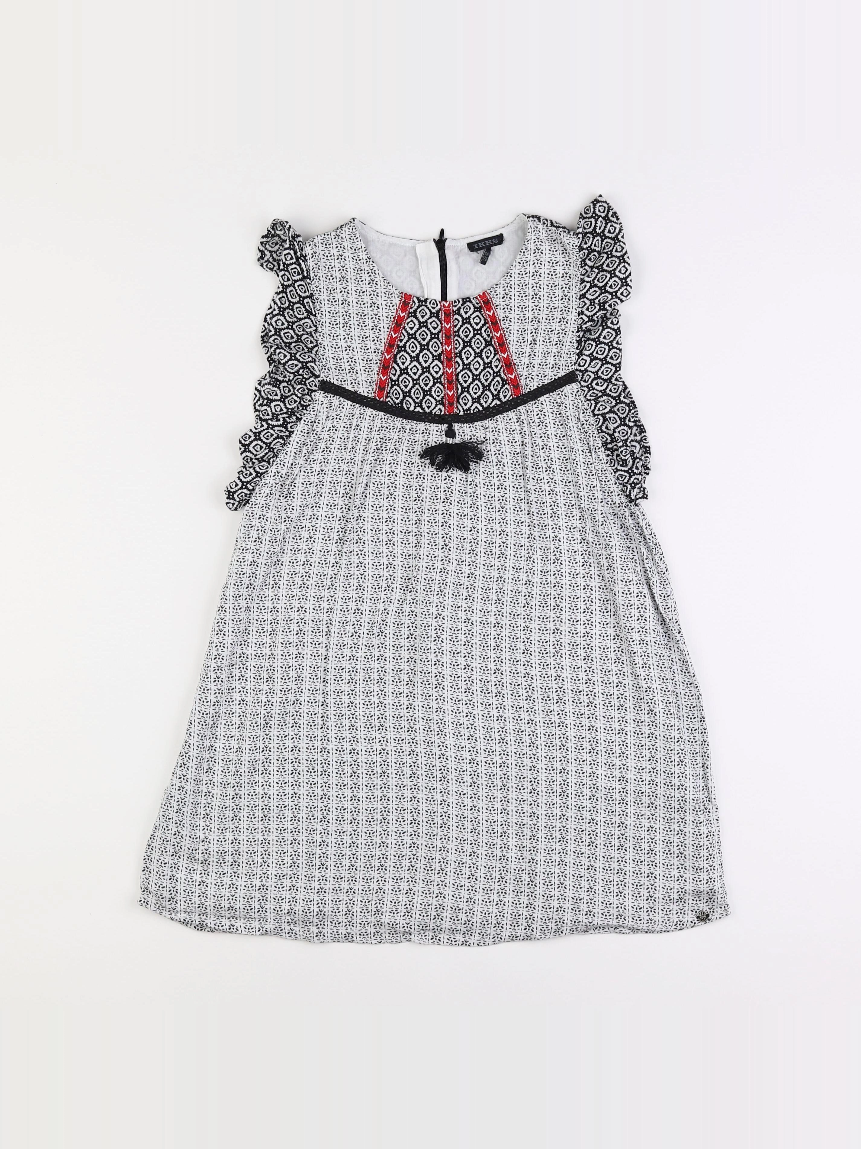 IKKS - robe blanc - 8 ans