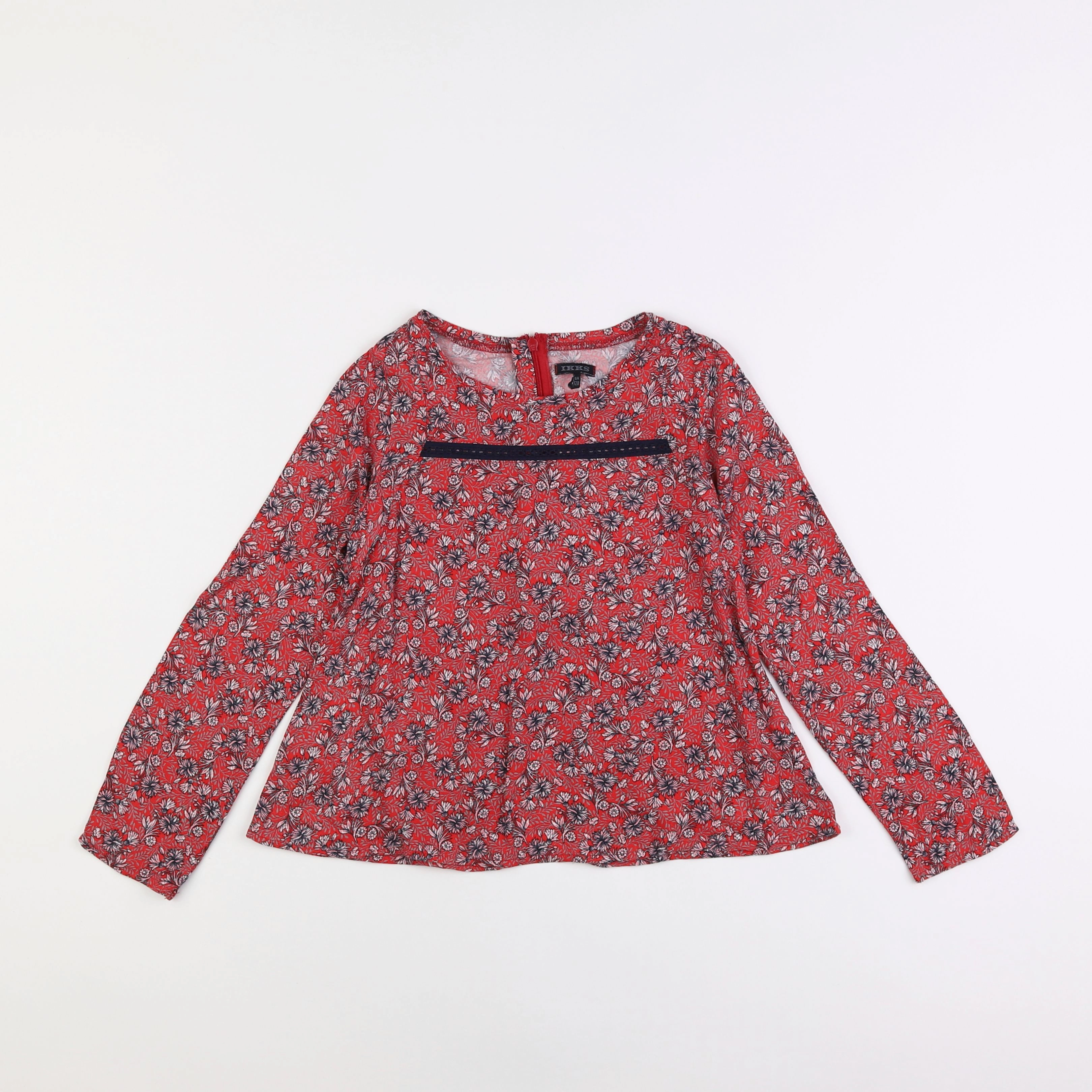 IKKS - blouse rouge - 8 ans