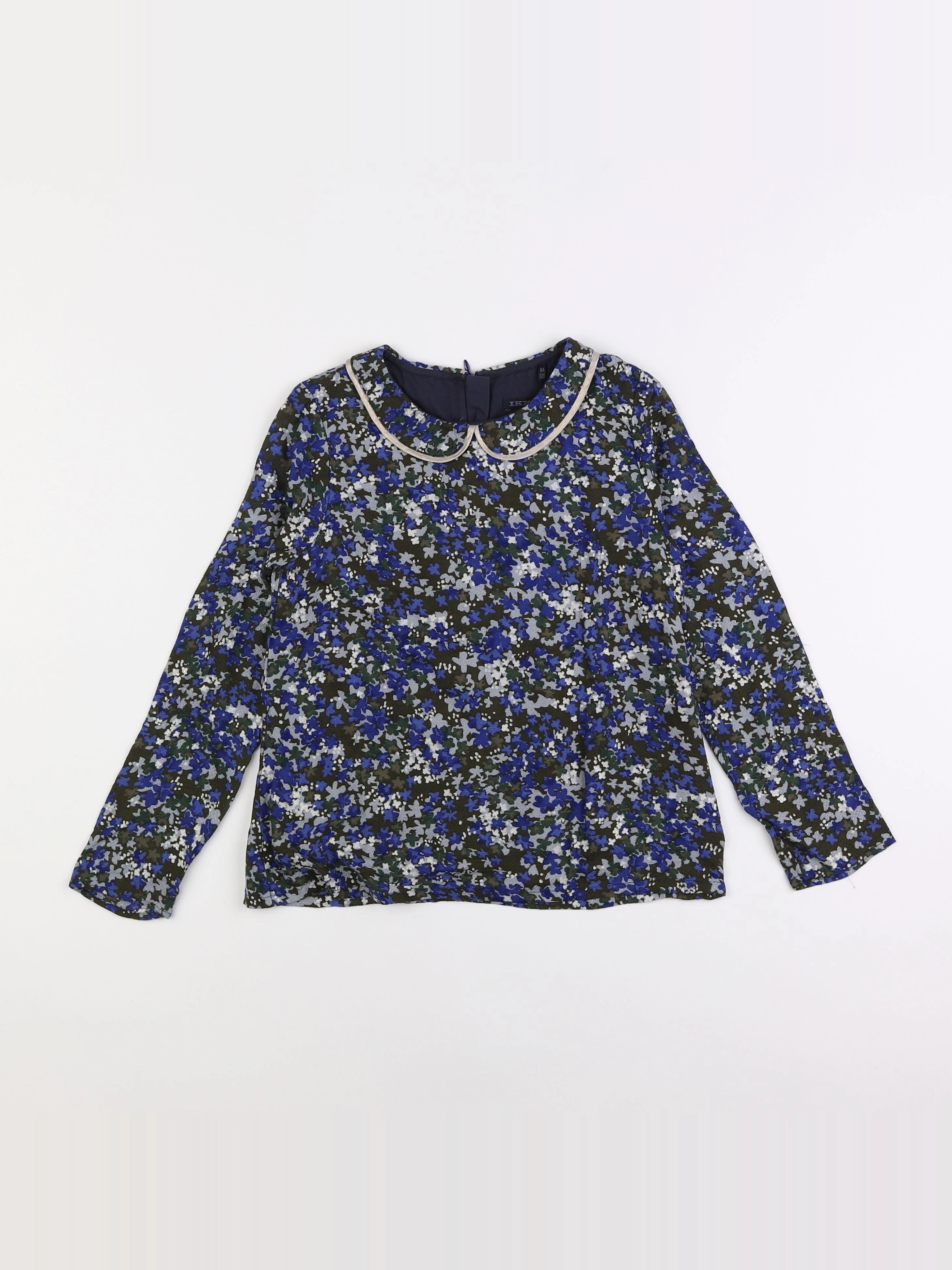 IKKS - blouse bleu - 8 ans