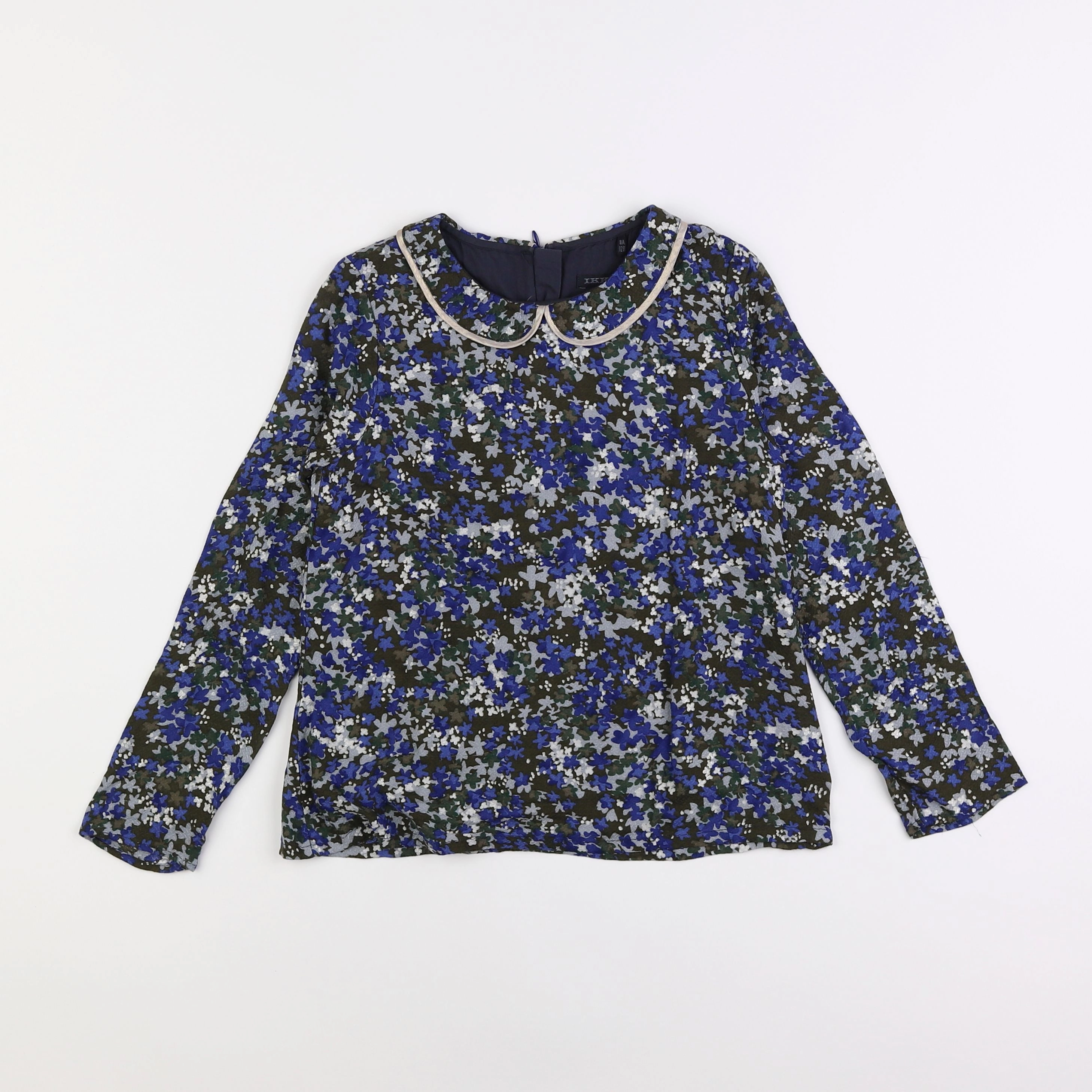 IKKS - blouse bleu - 8 ans