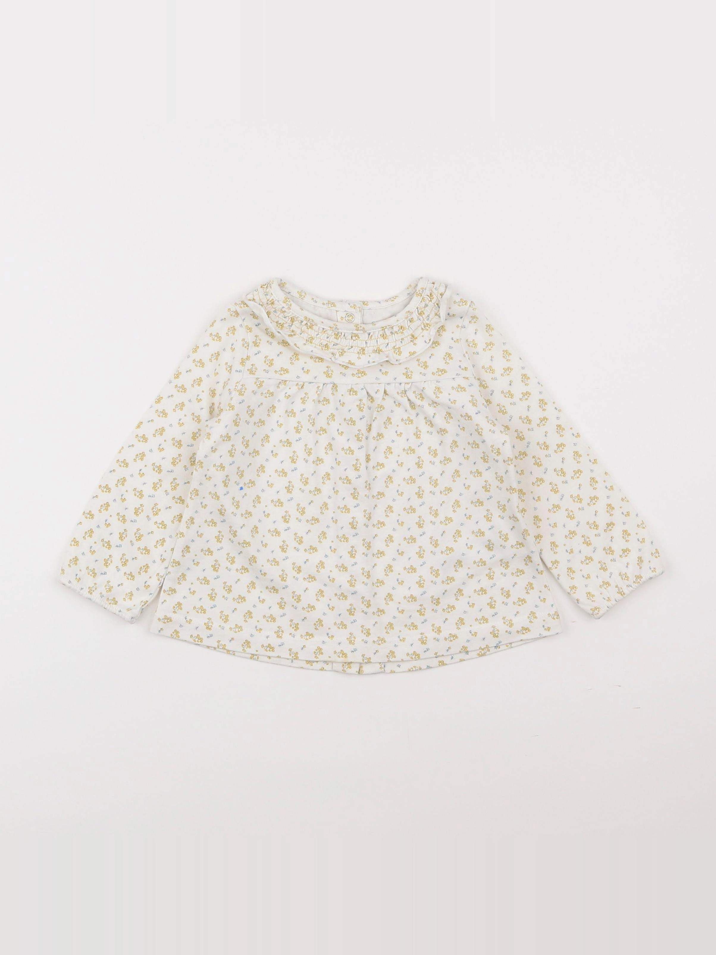 Cyrillus - tee-shirt beige, jaune - 18 mois