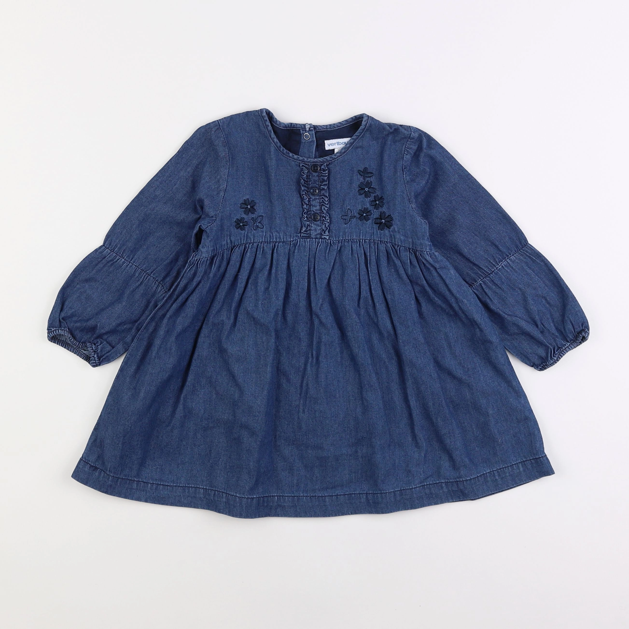 Vertbaudet - robe bleu - 2 ans