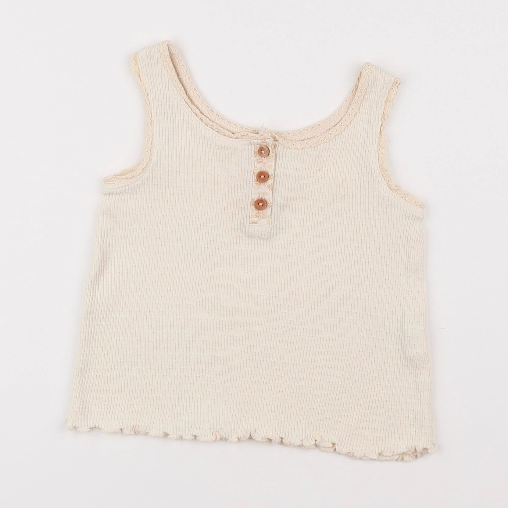 Zara - tee-shirt beige - 2 ans