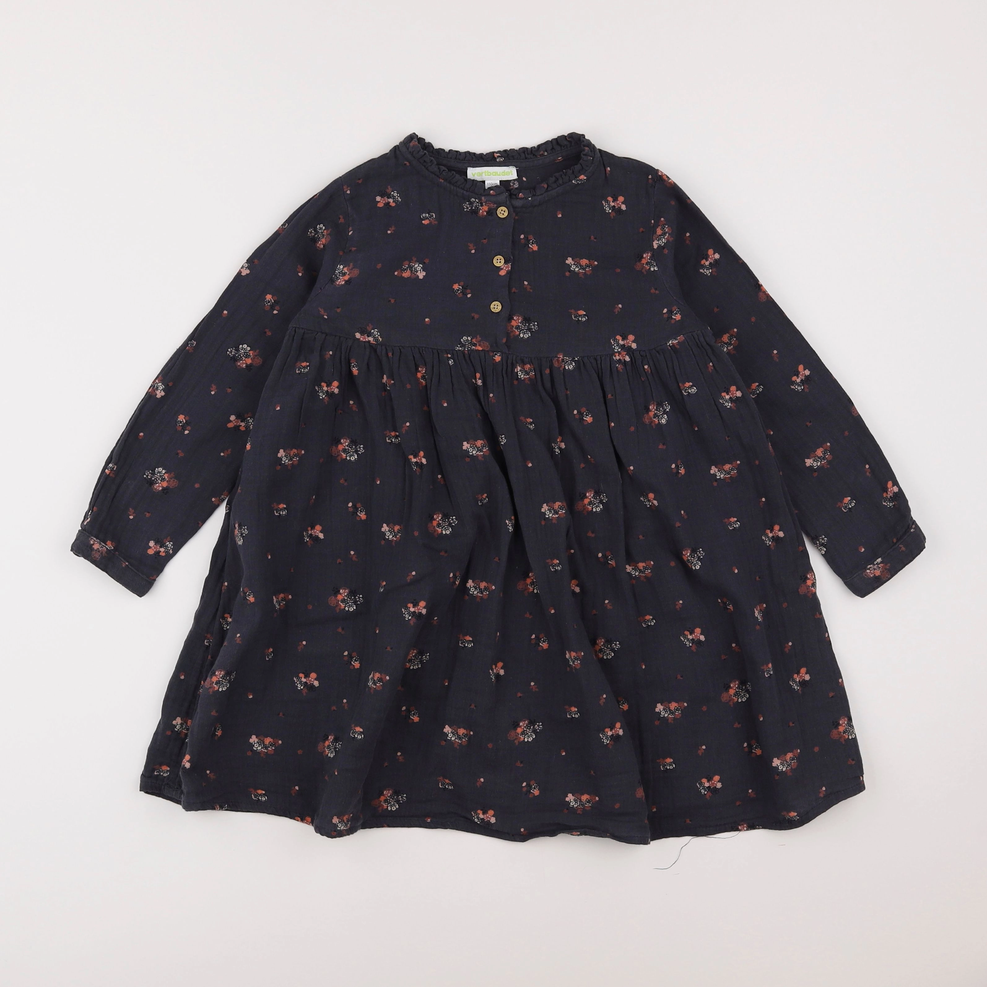 Vertbaudet - robe gris - 5 ans