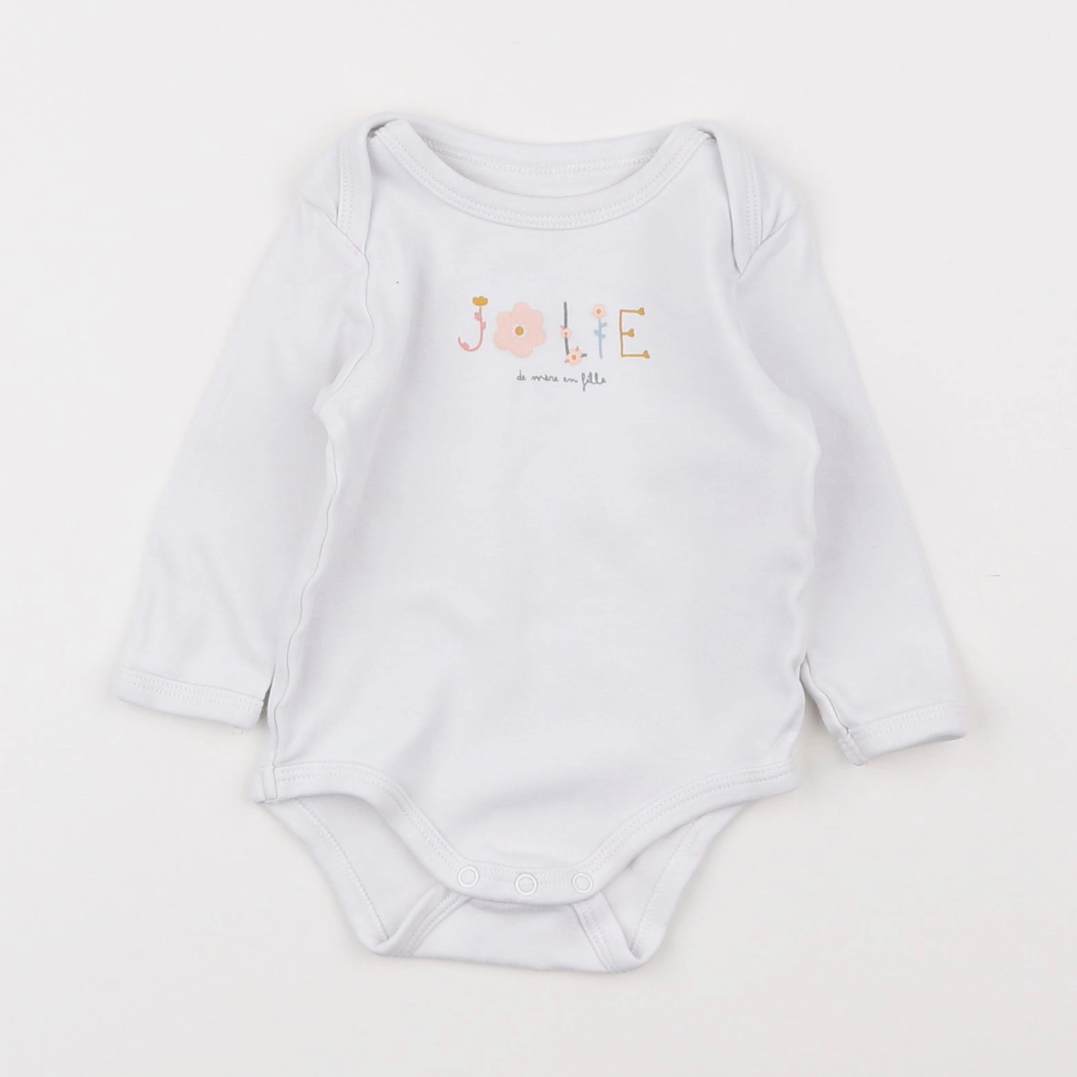 Vertbaudet - body blanc - 6 mois