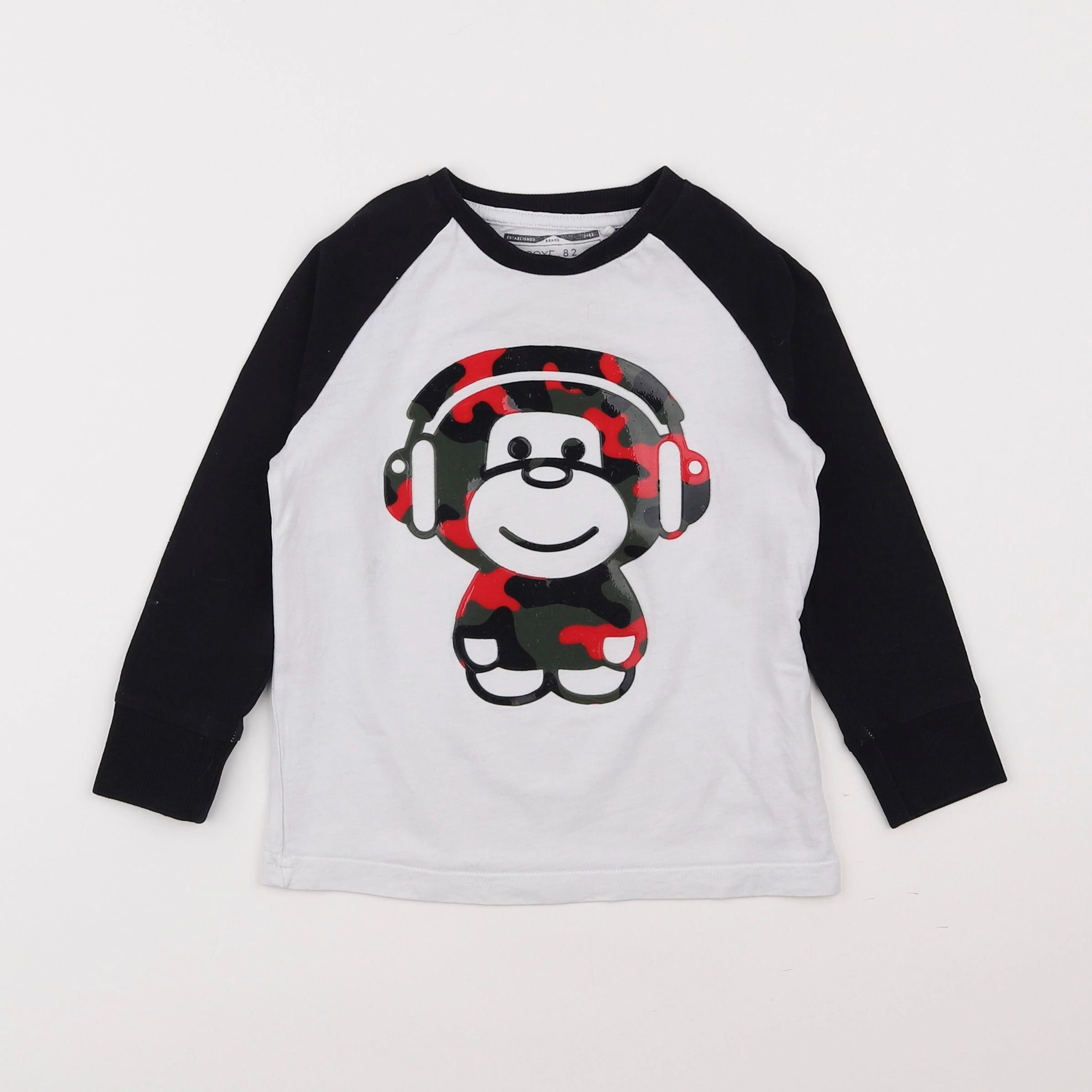 Next - tee-shirt blanc, noir - 2/3 ans