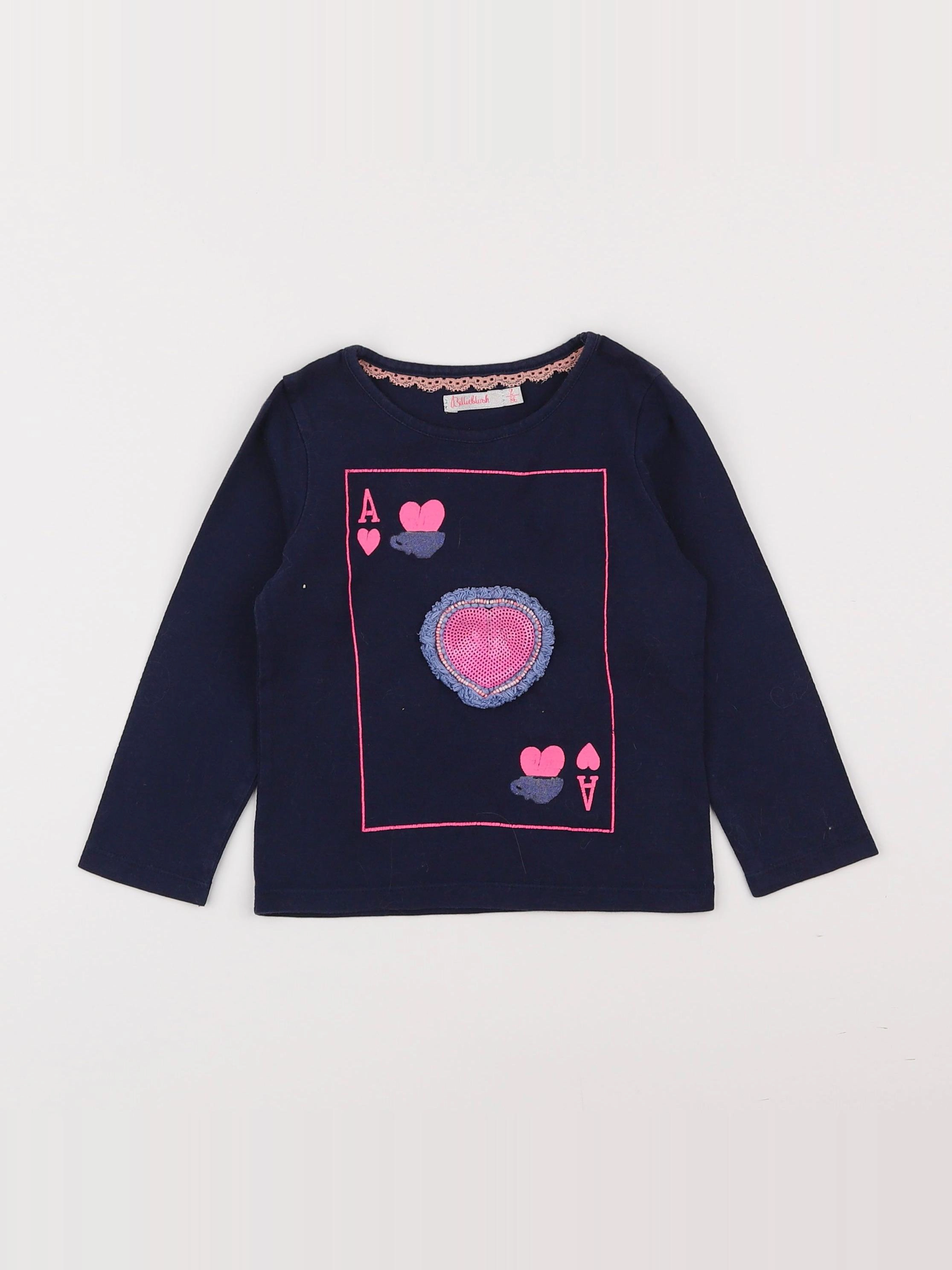 Billie Blush - tee-shirt bleu - 2 ans