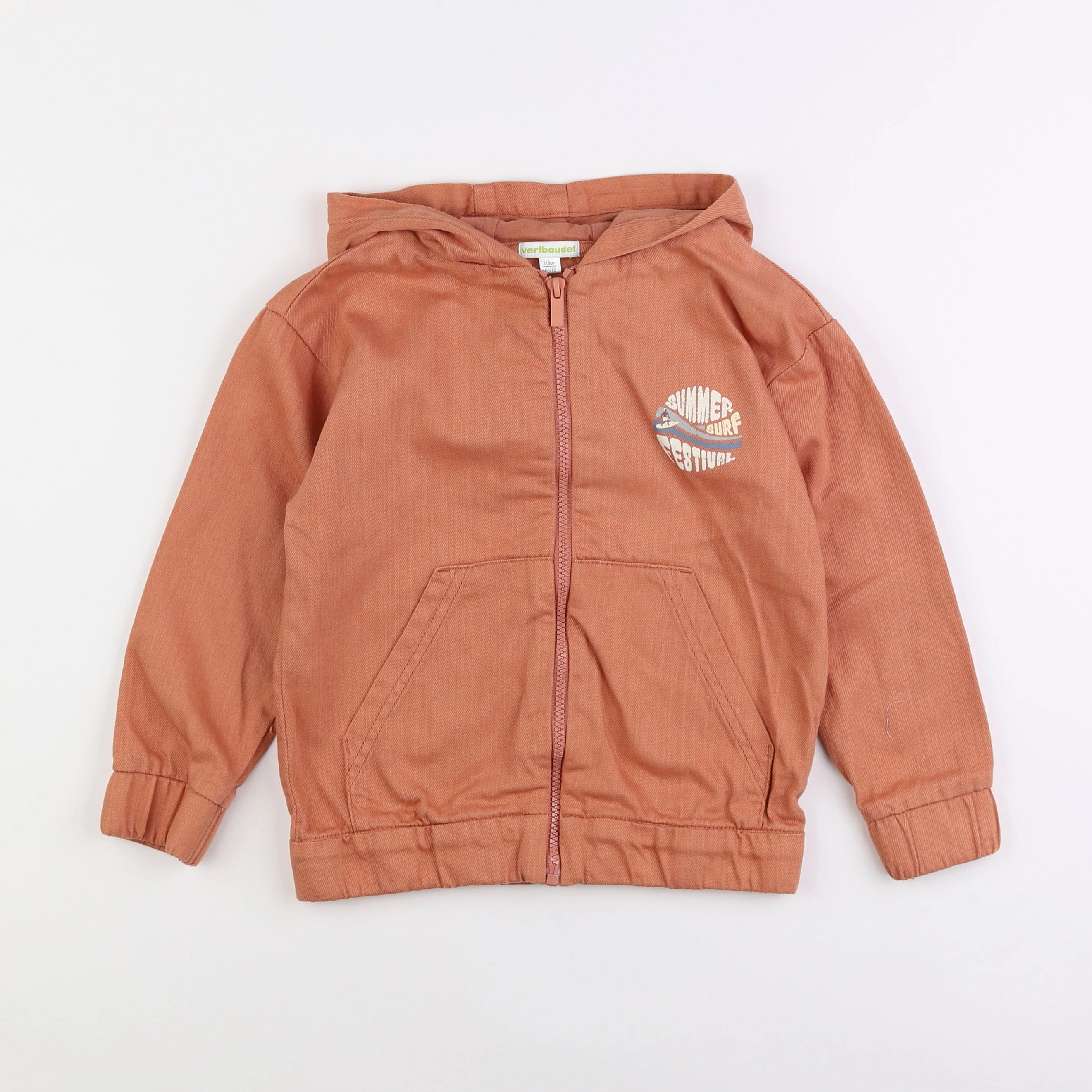 Vertbaudet - veste marron - 6 ans