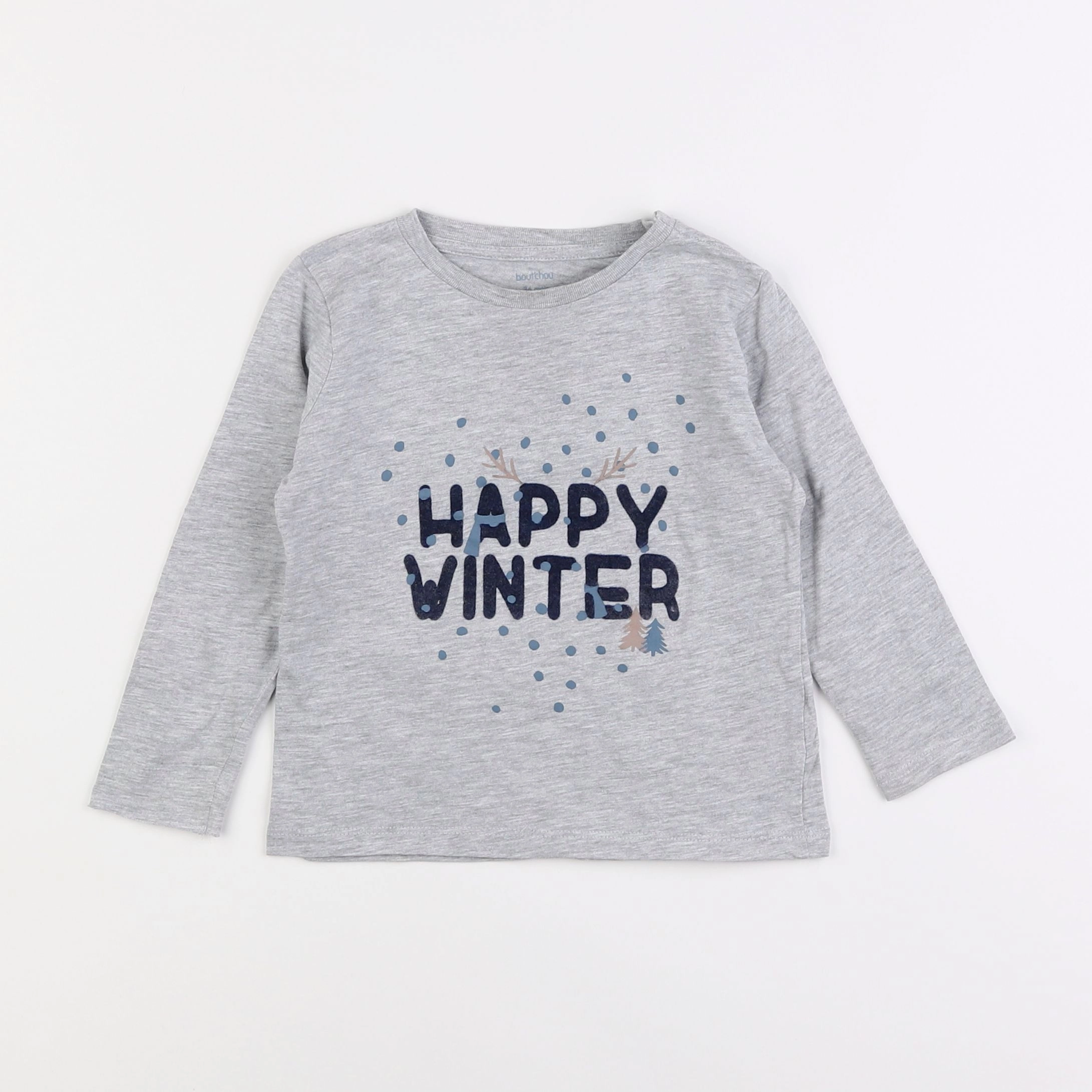 Boutchou - tee-shirt gris - 3 ans