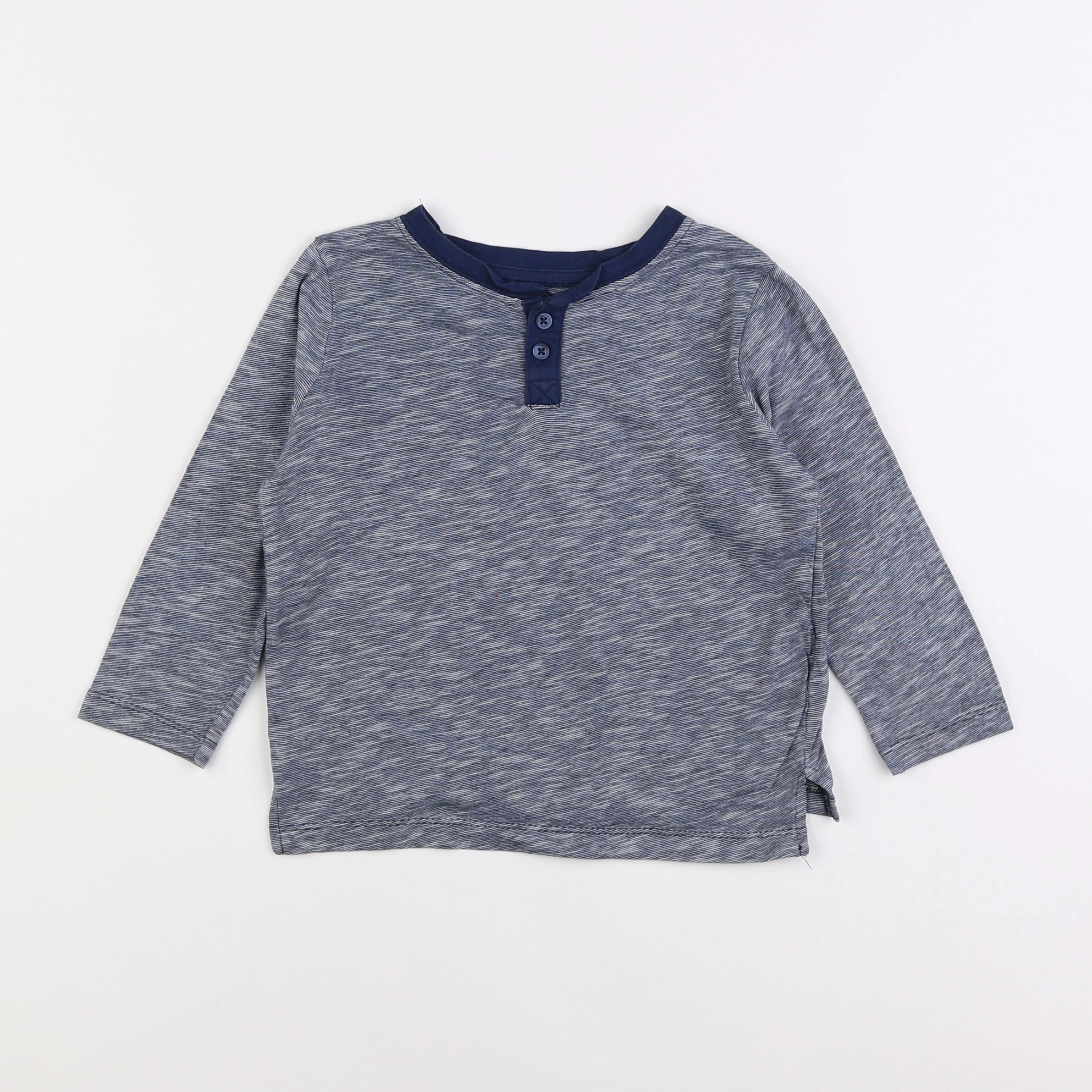 H&M - tee-shirt bleu - 2/4 ans