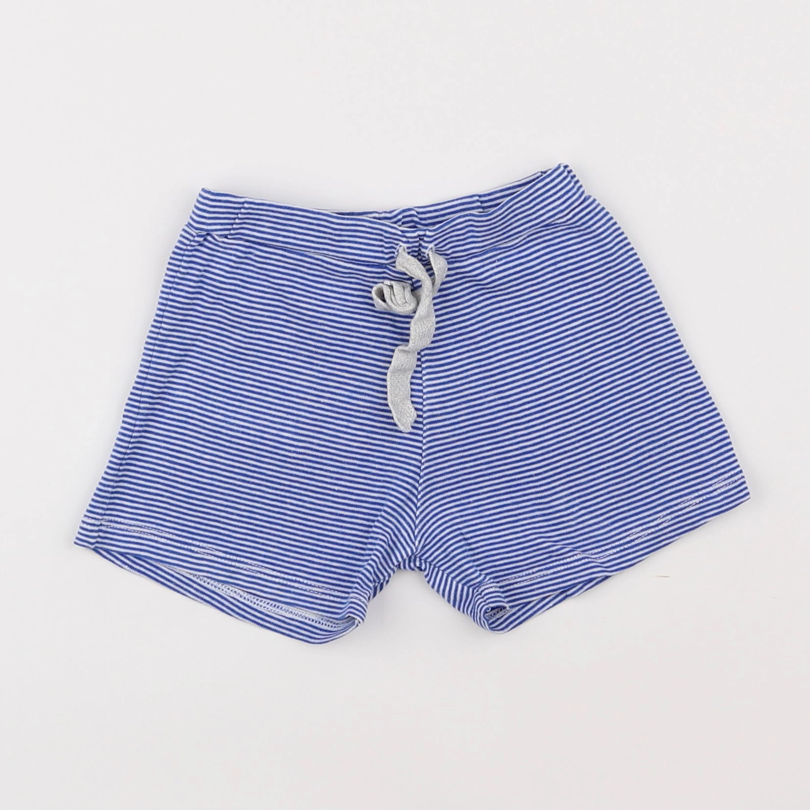 Petit Bateau - short blanc, bleu - 2 ans