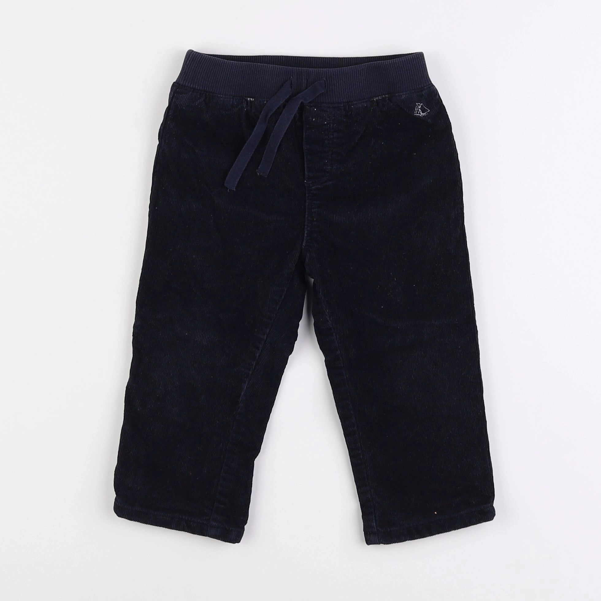 Petit Bateau - pantalon bleu - 18 mois