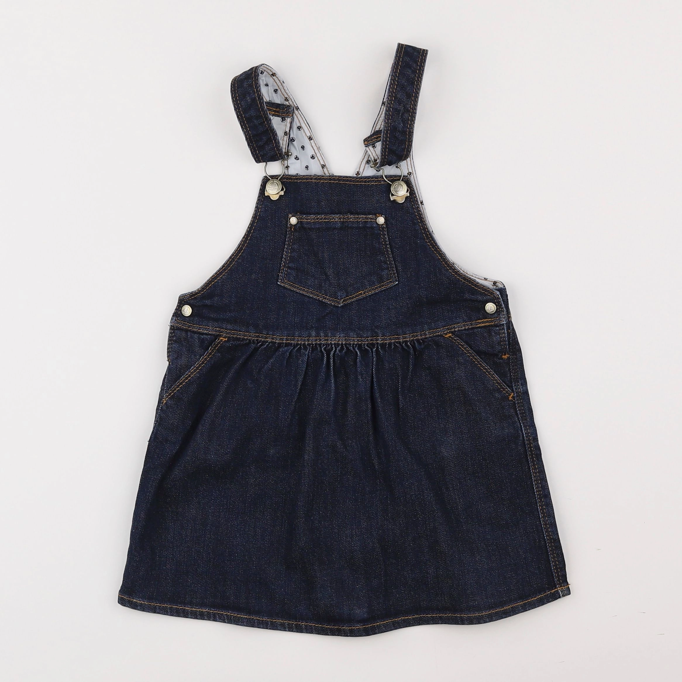 Petit Bateau - robe bleu - 2 ans