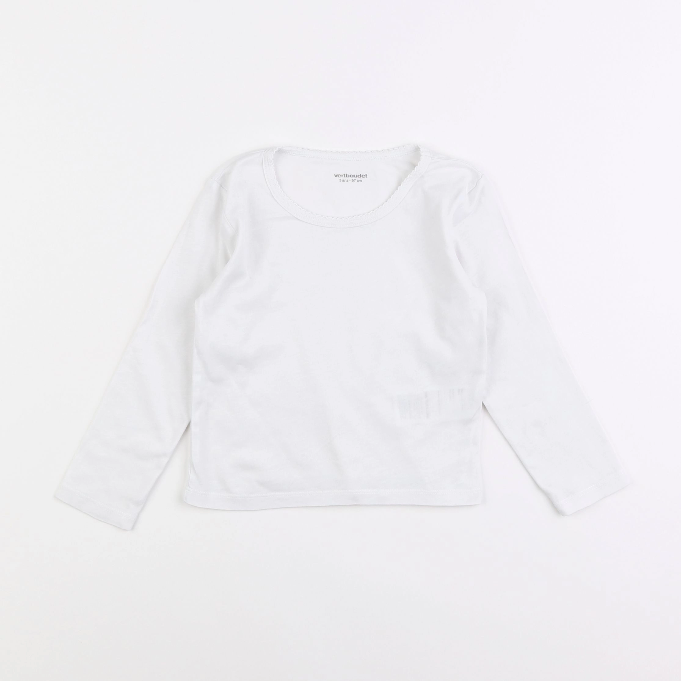 Vertbaudet - maillot de corps blanc - 3 ans