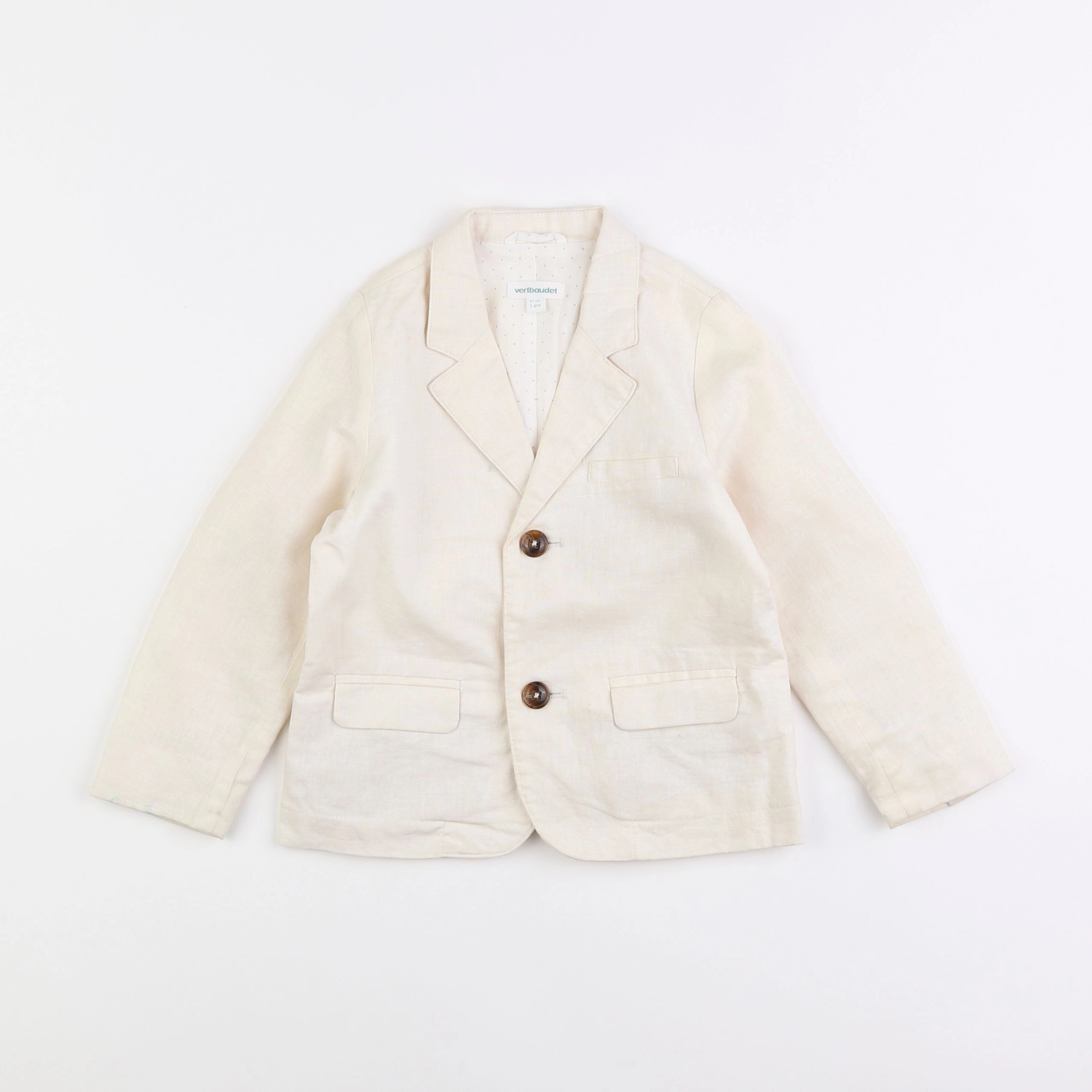 Vertbaudet - veste beige - 3 ans