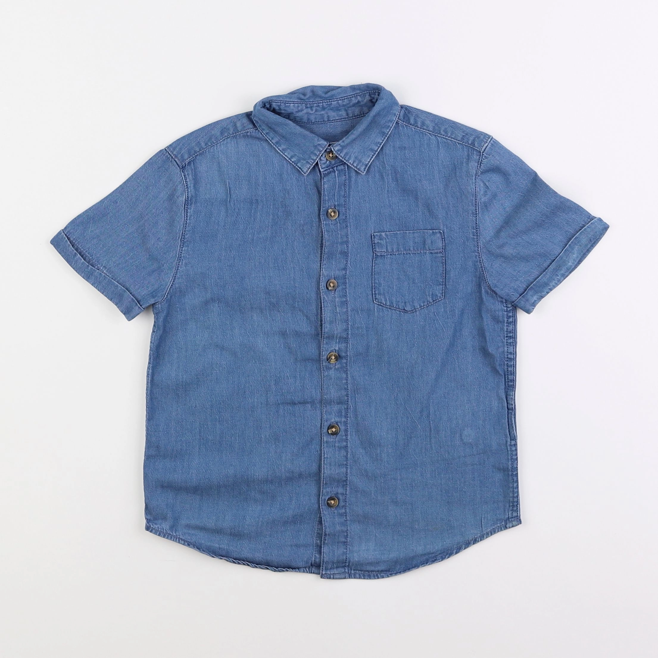 Monoprix - chemise bleu - 4 ans