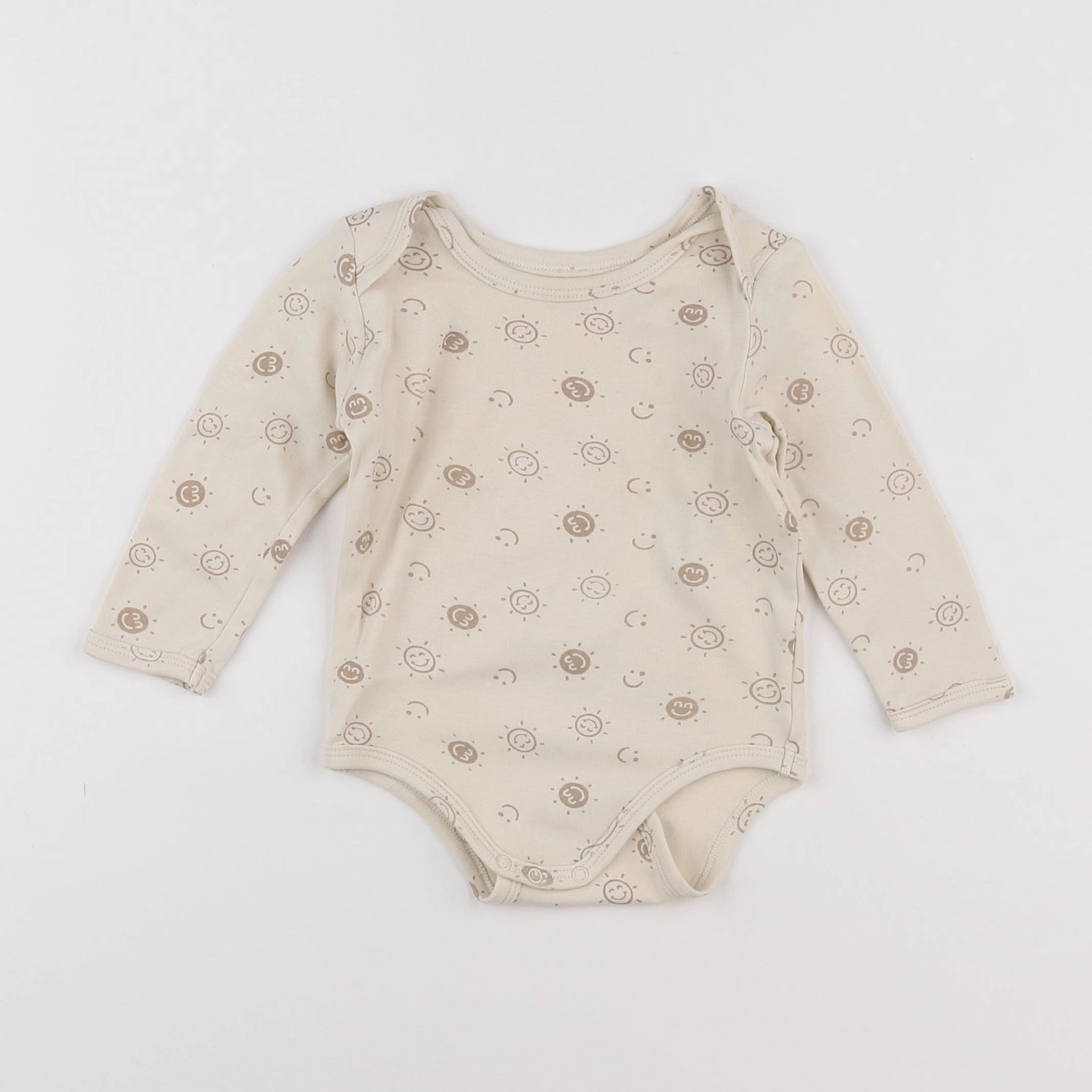 Vertbaudet - body beige - 12 mois