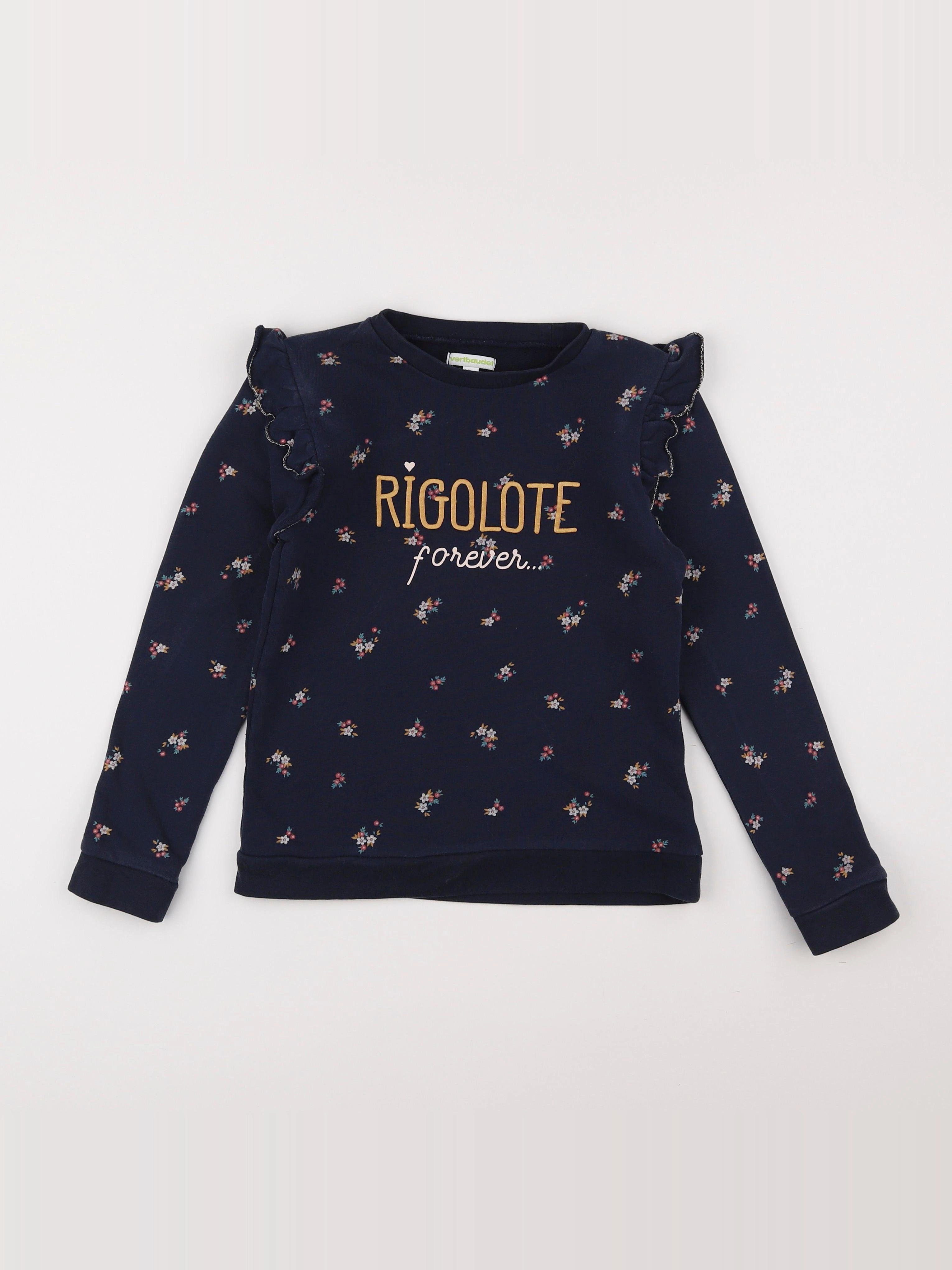 Vertbaudet - sweat bleu - 10 ans