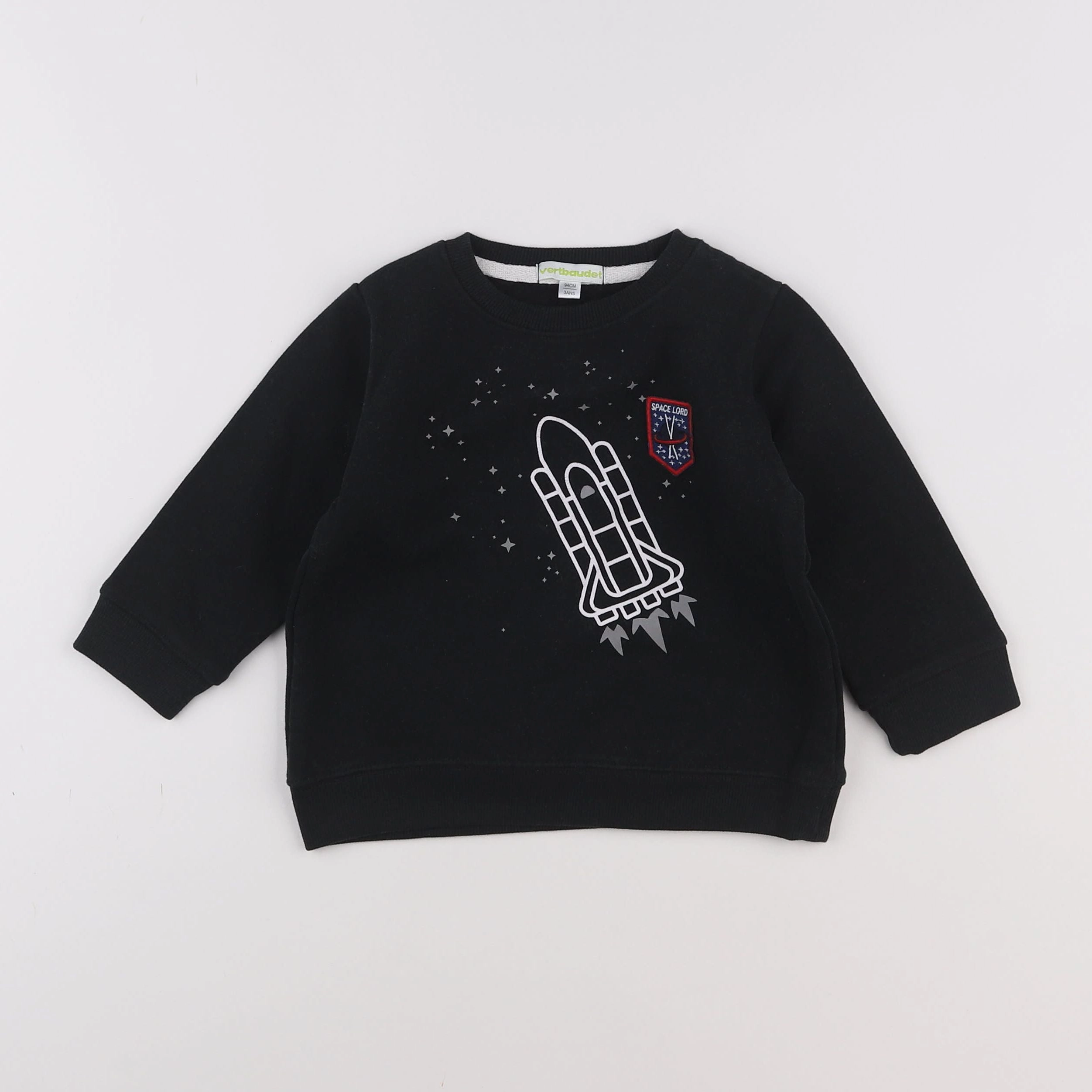 Vertbaudet - sweat noir - 3 ans