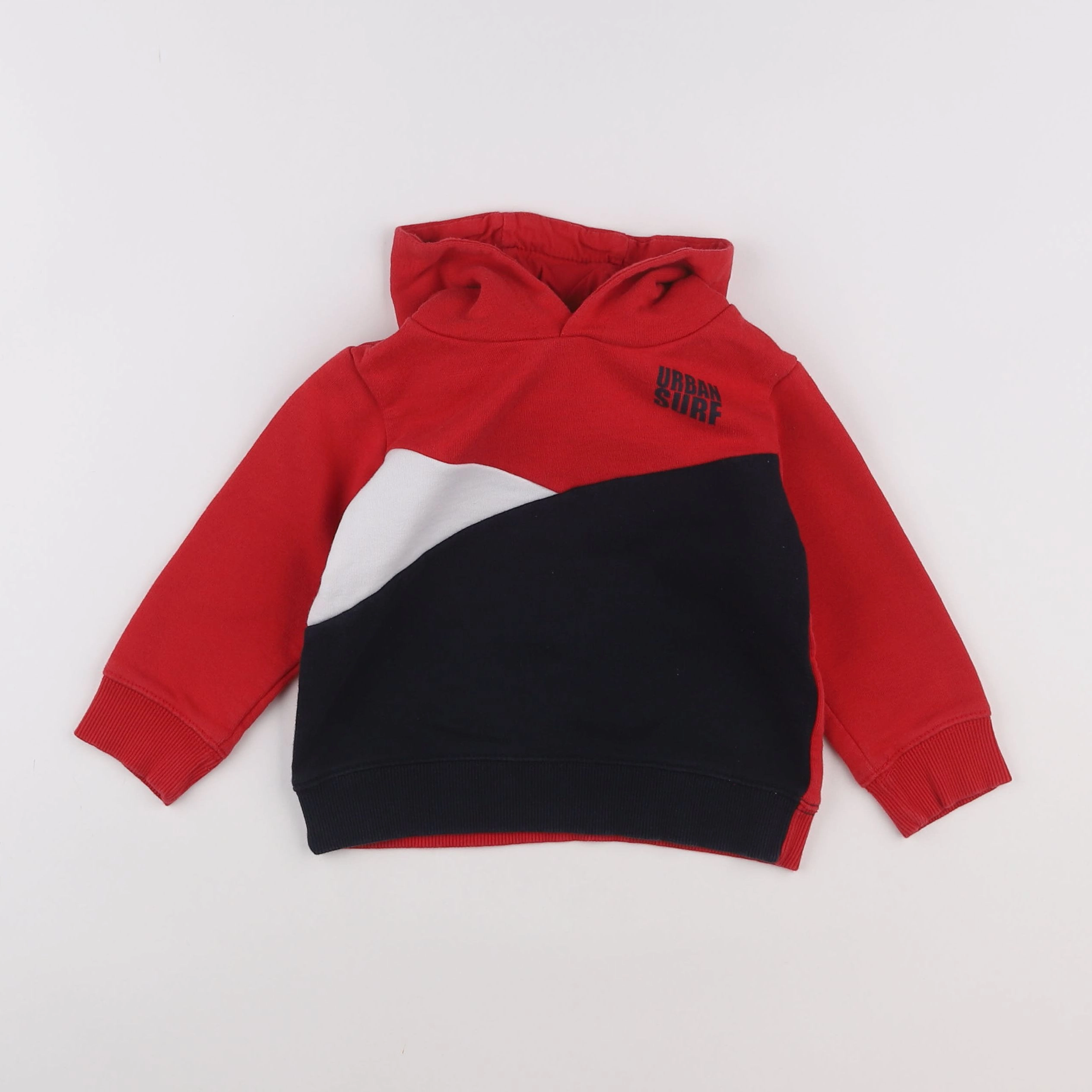 Vertbaudet - sweat rouge - 3 ans