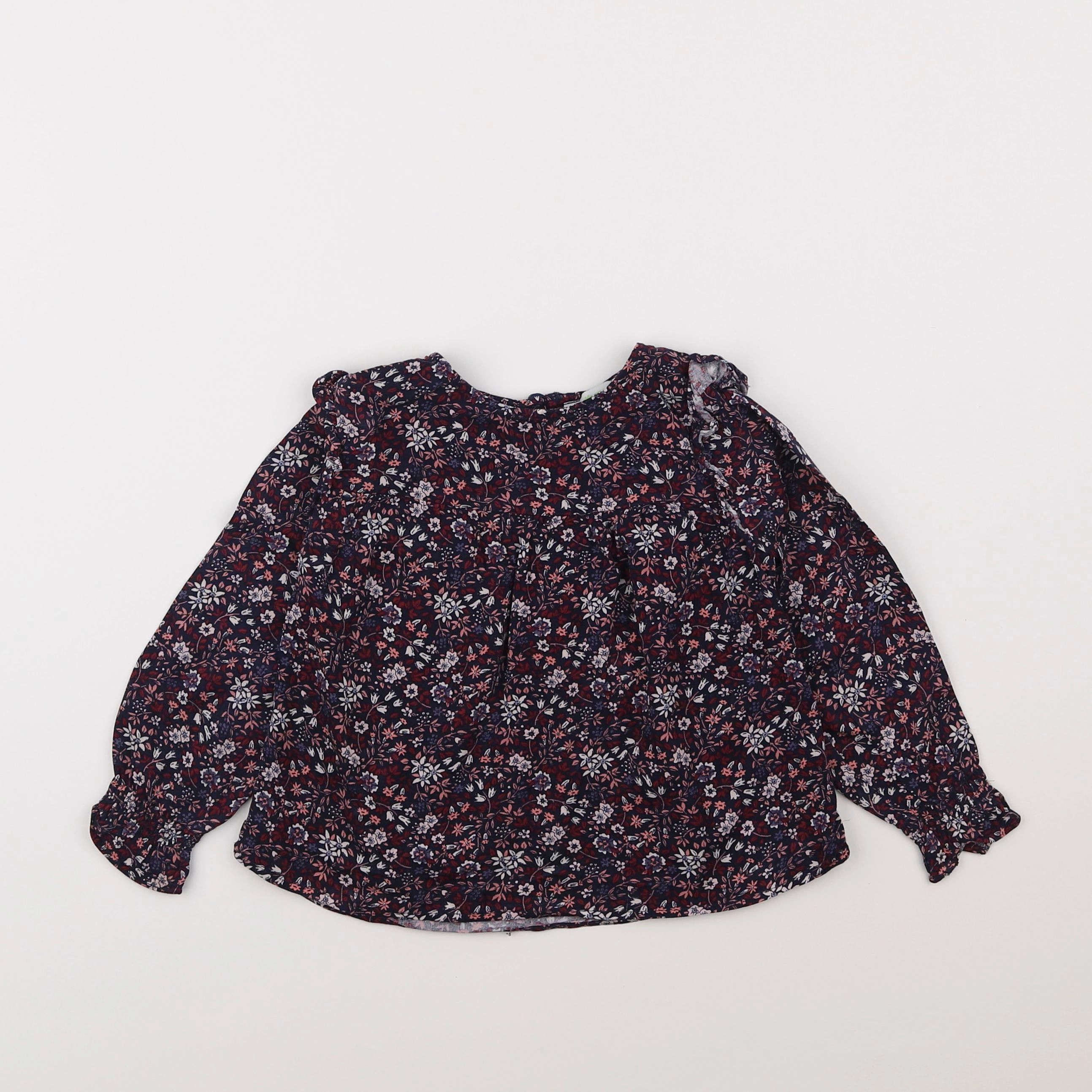 Vertbaudet - blouse bleu, violet - 3 ans