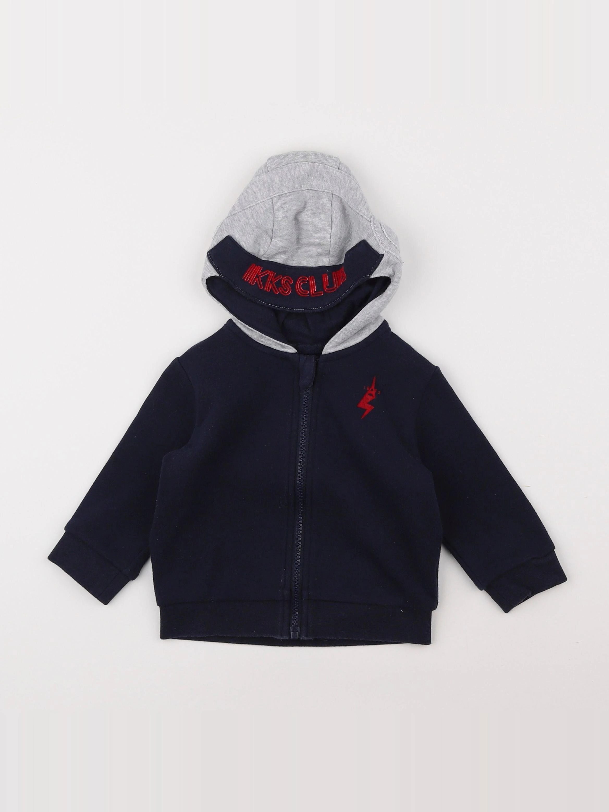 IKKS - sweat bleu - 12 mois