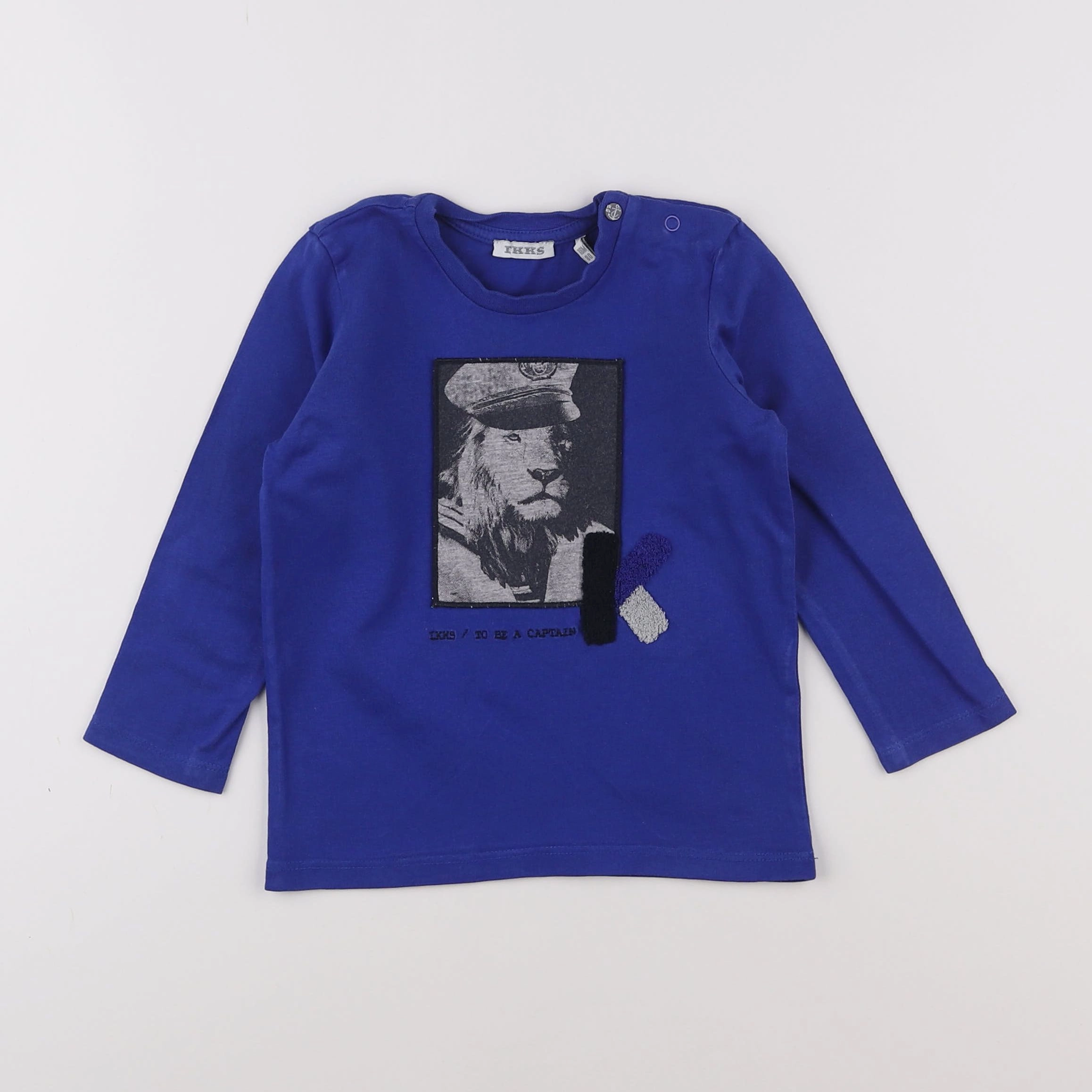 IKKS - tee-shirt bleu - 18 mois