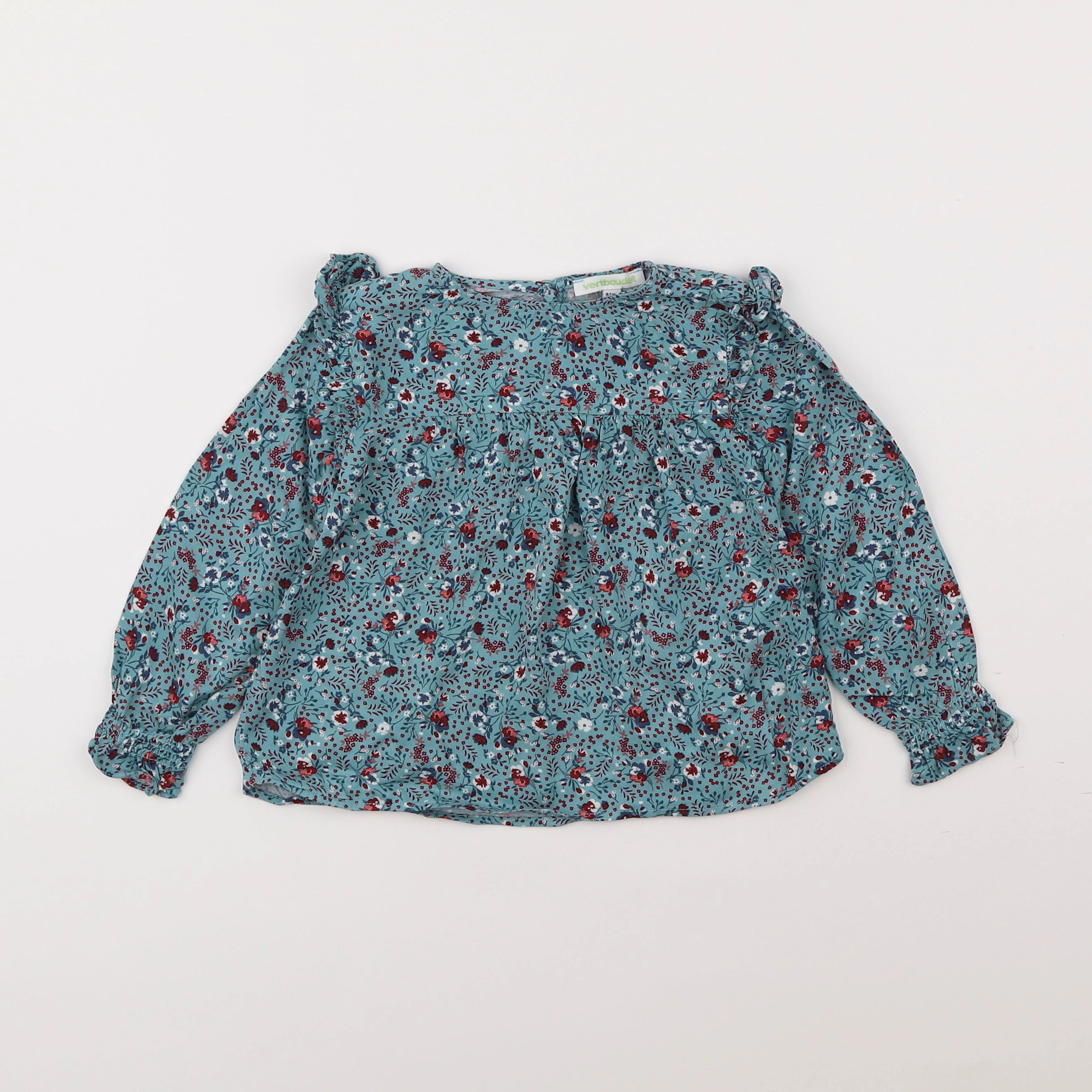 Vertbaudet - blouse bleu - 3 ans