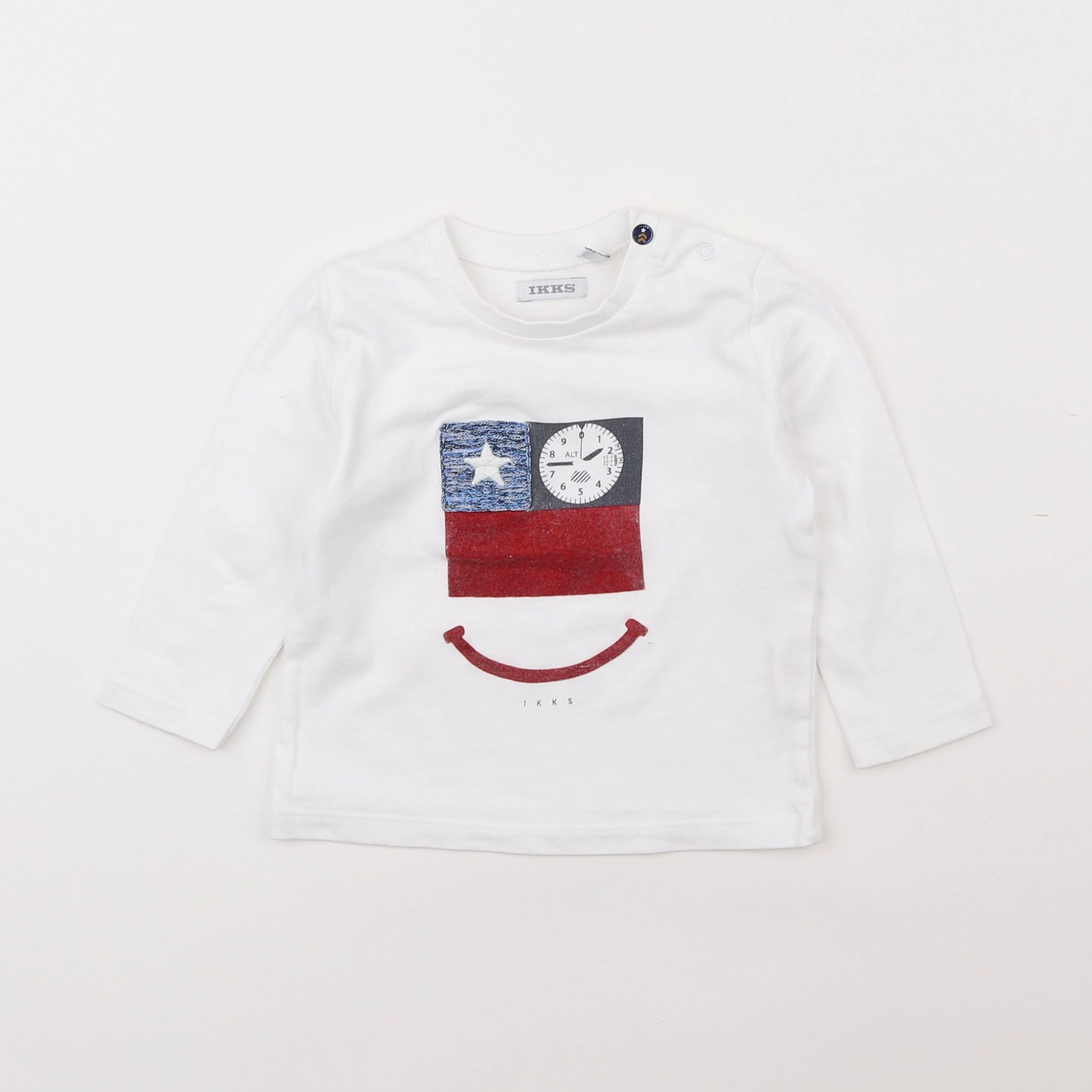 IKKS - tee-shirt blanc - 6 mois