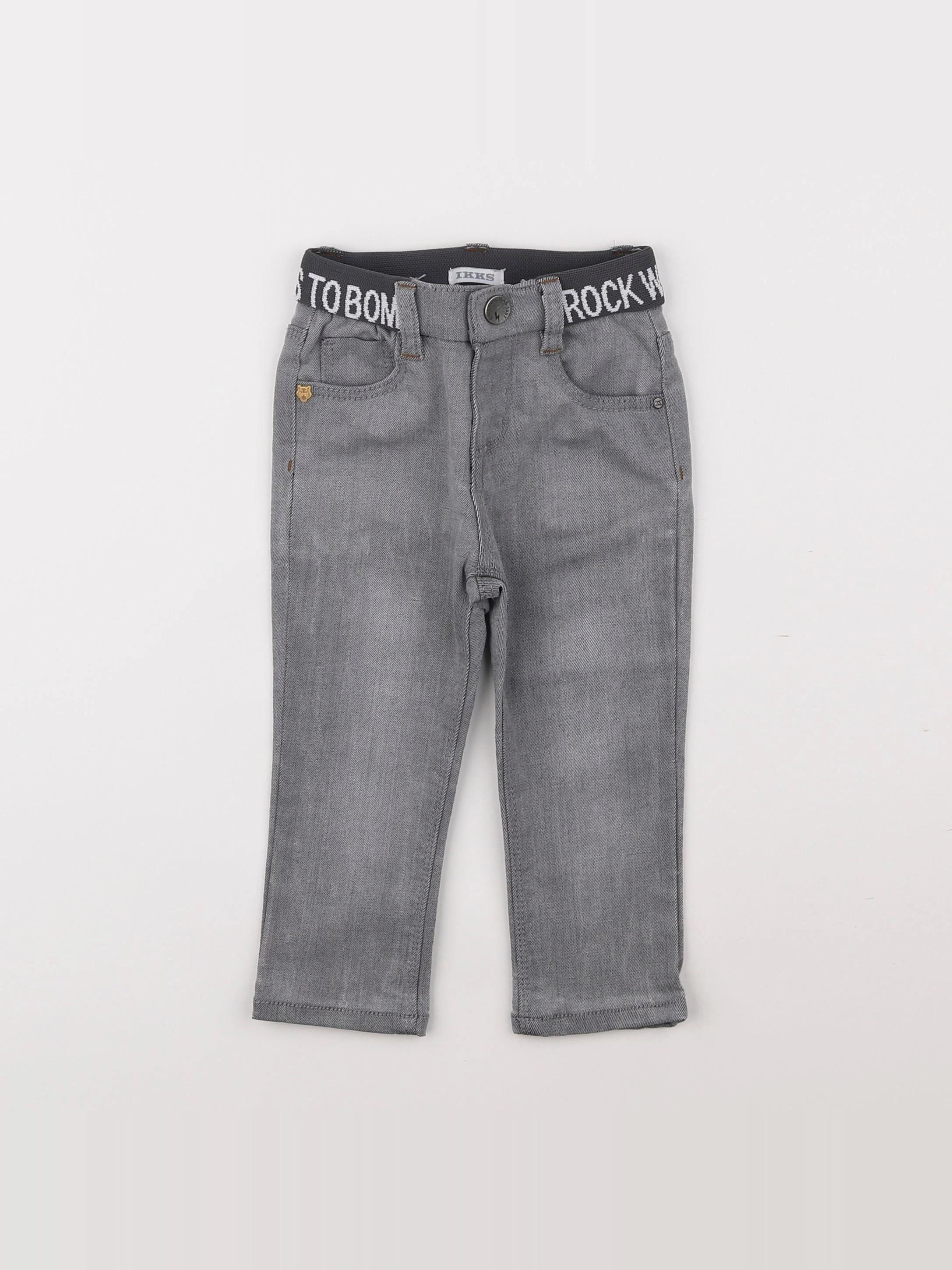 IKKS - jean gris - 12 mois