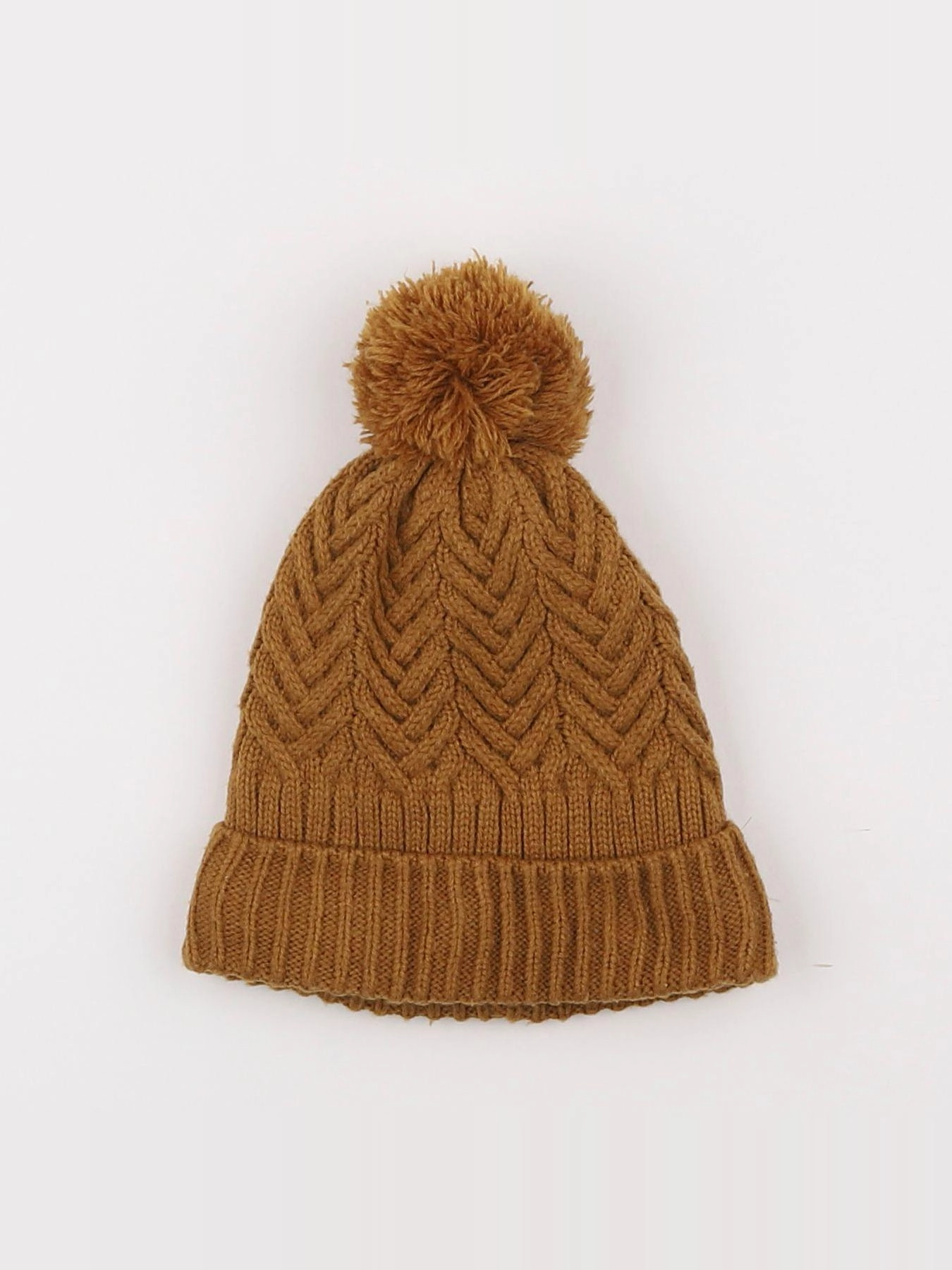 Vertbaudet - bonnet marron - 4/5 ans