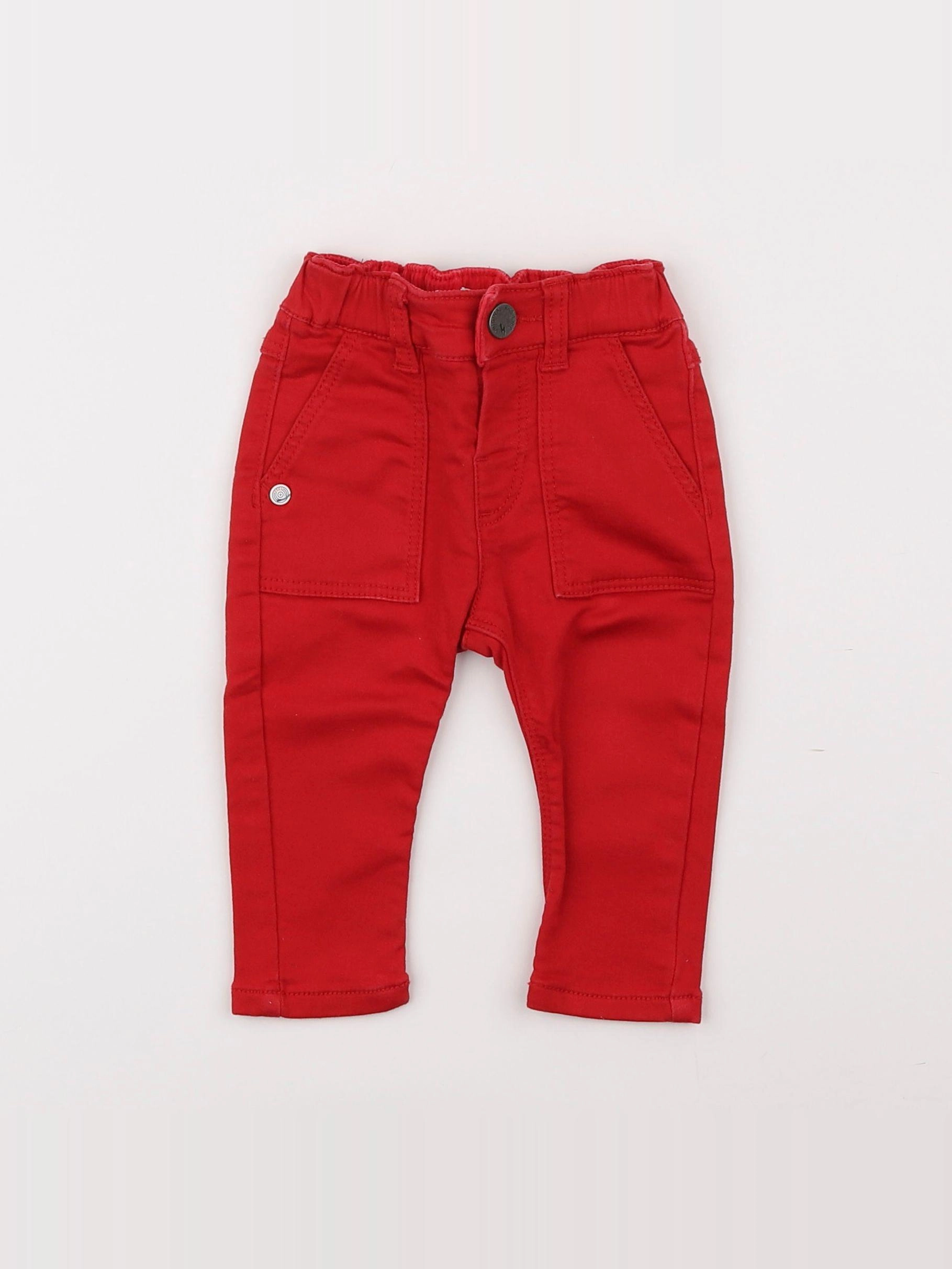 IKKS - pantalon rouge - 6 mois