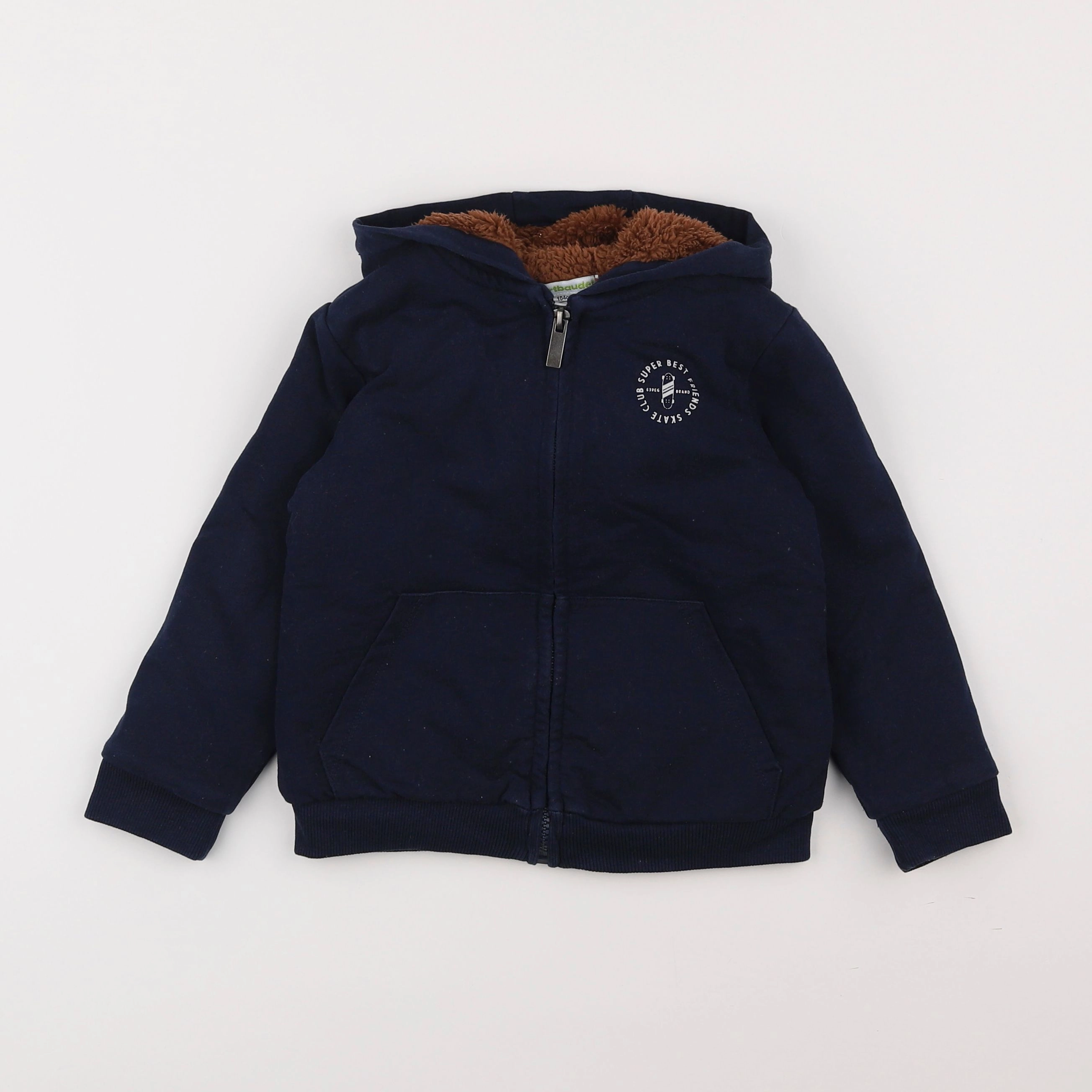 Vertbaudet - sweat bleu - 4 ans