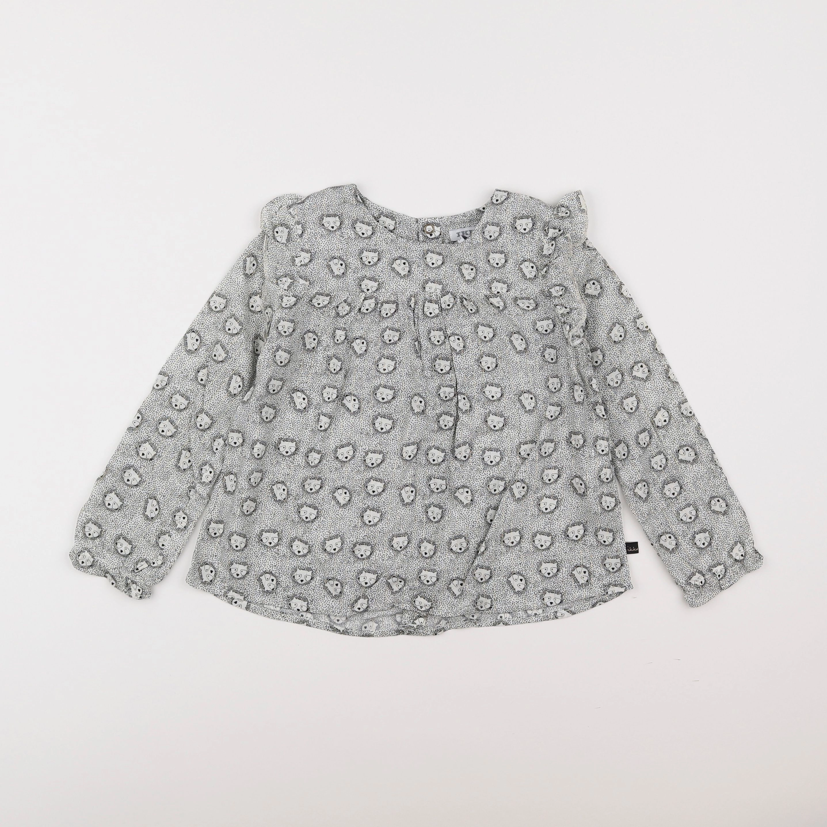 IKKS - blouse gris - 3 ans