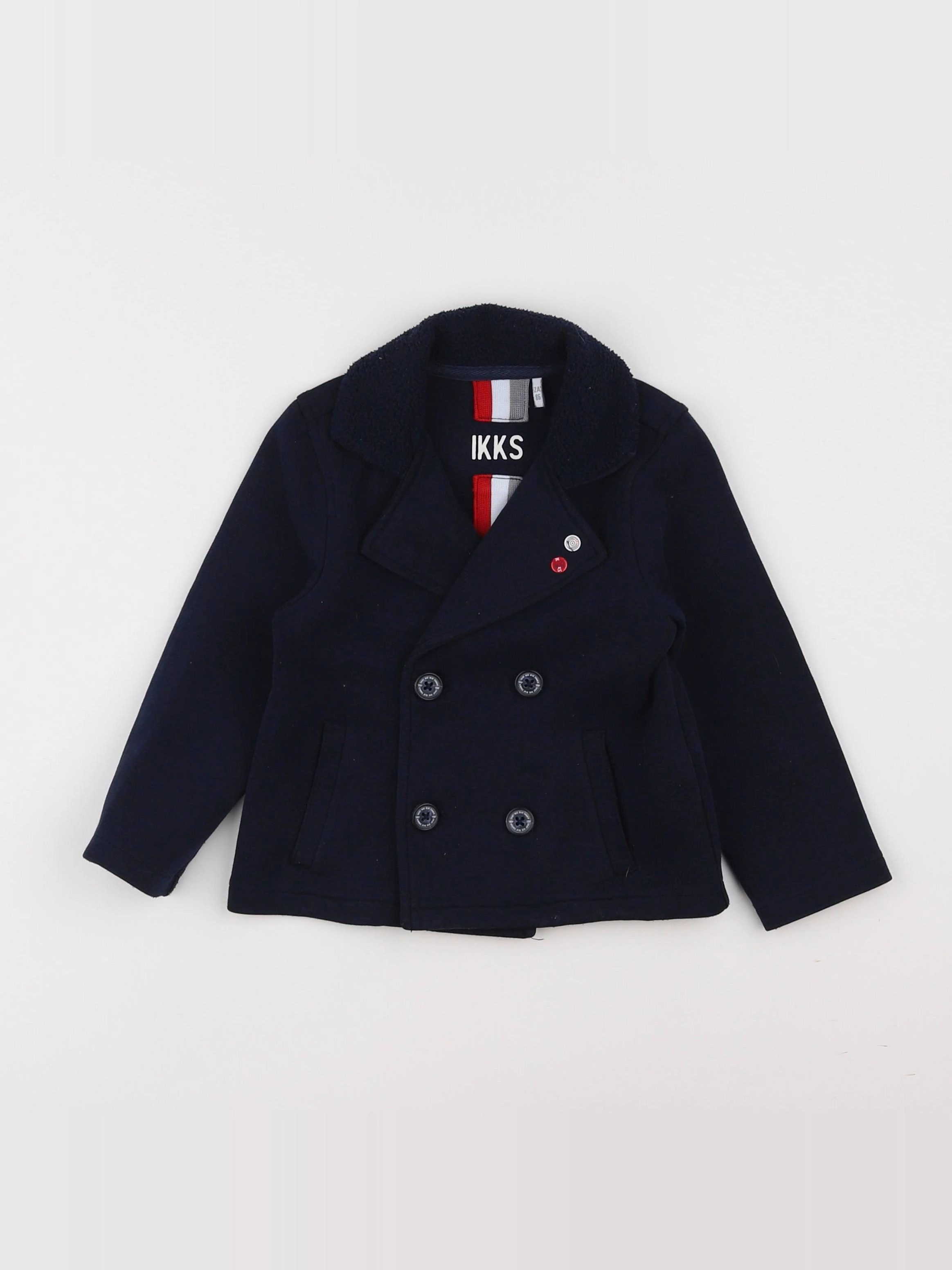 IKKS - veste imprimé au dos bleu - 2 ans