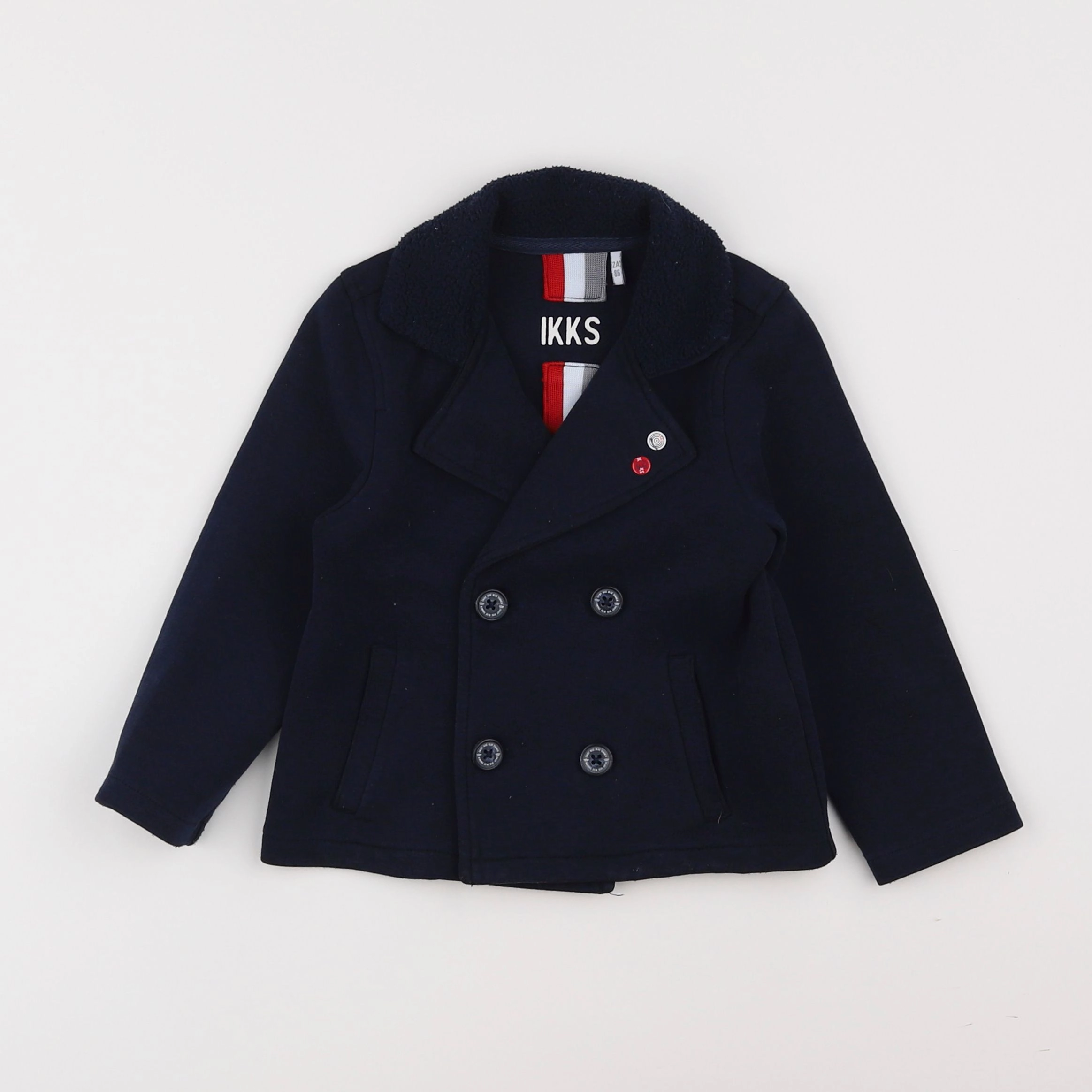 IKKS - veste imprimé au dos bleu - 2 ans