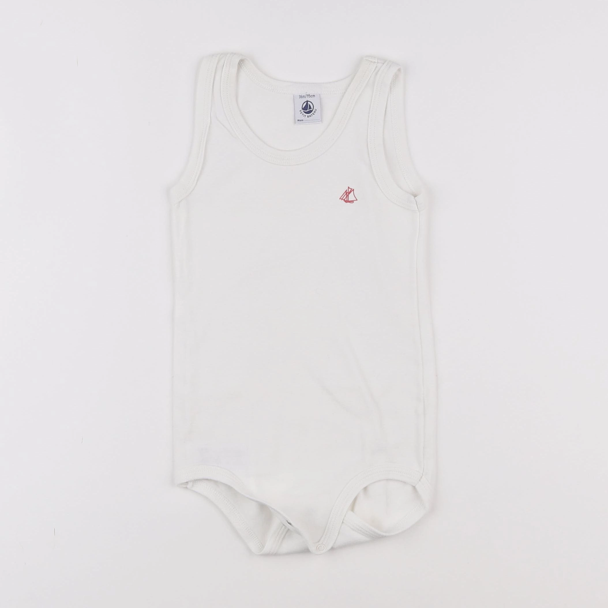 Petit Bateau - body blanc - 3 ans