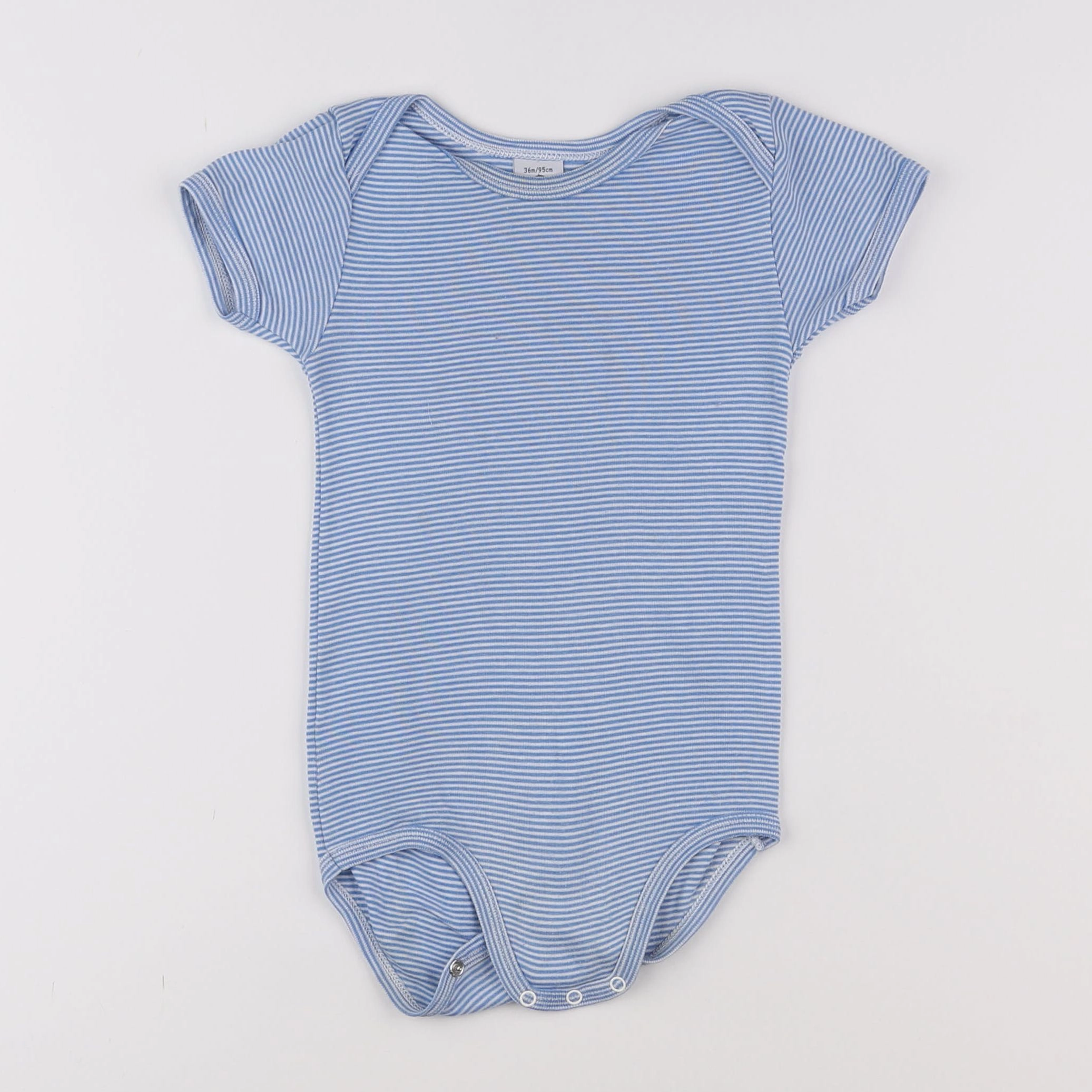 Petit Bateau - body bleu - 3 ans