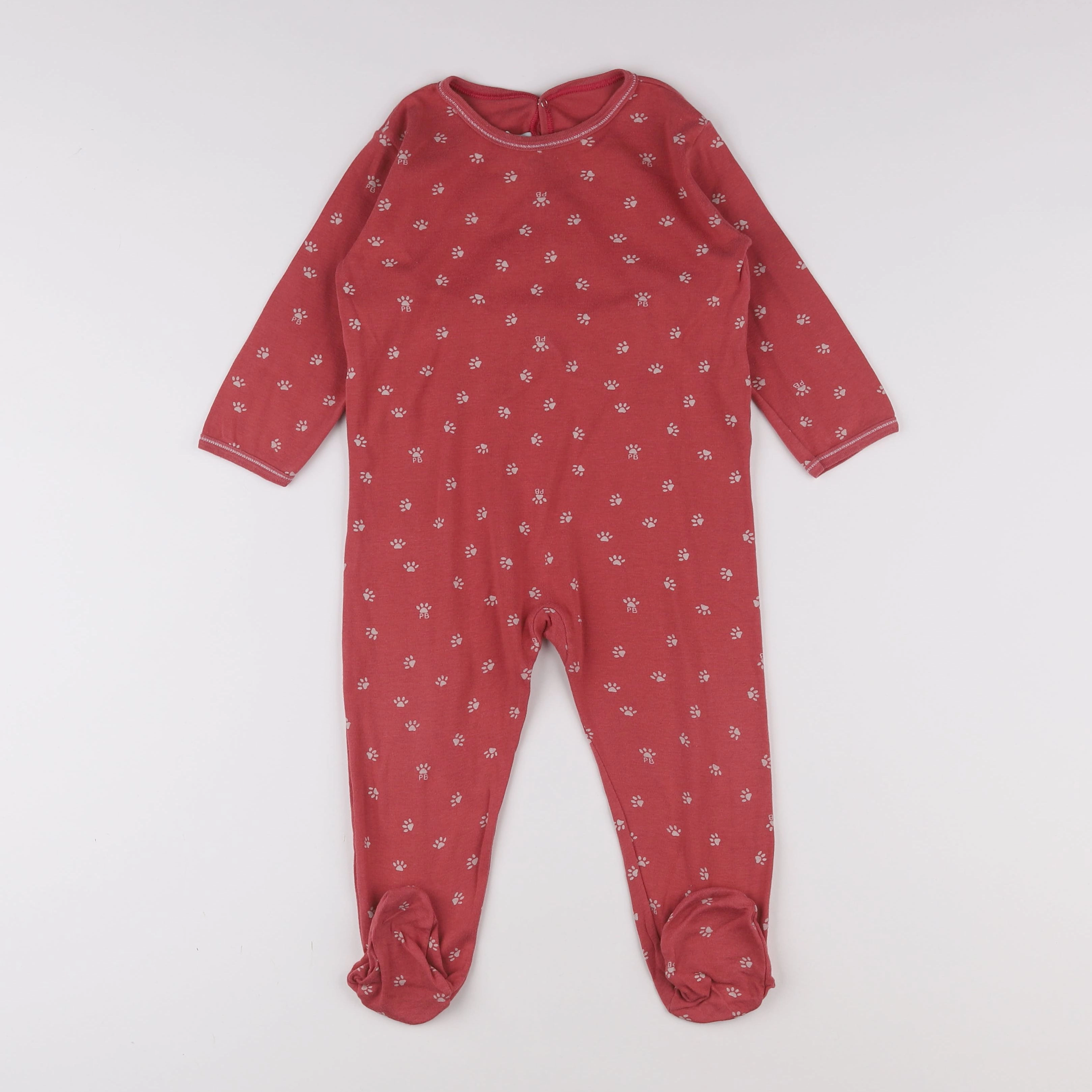 Petit Bateau - pyjama coton rose - 2 ans