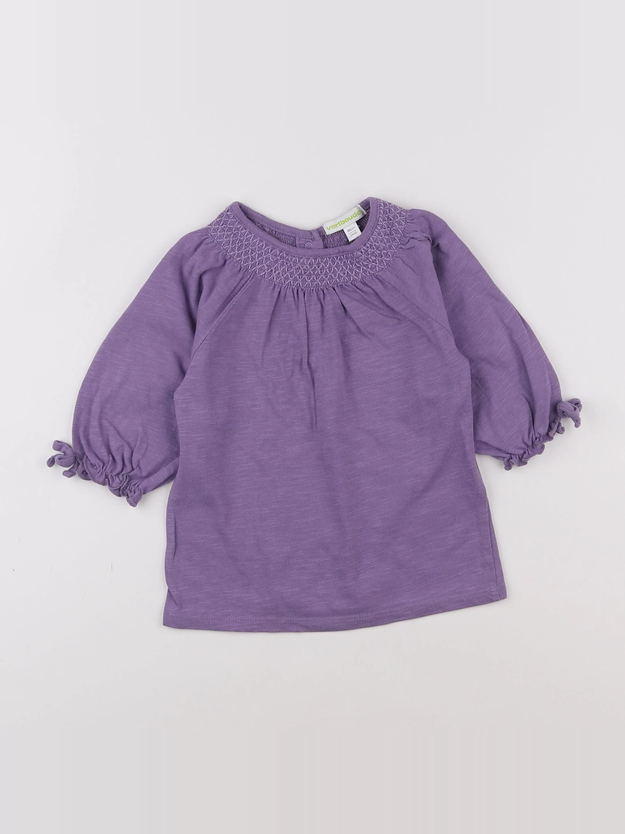 Vertbaudet - robe violet - 2 ans